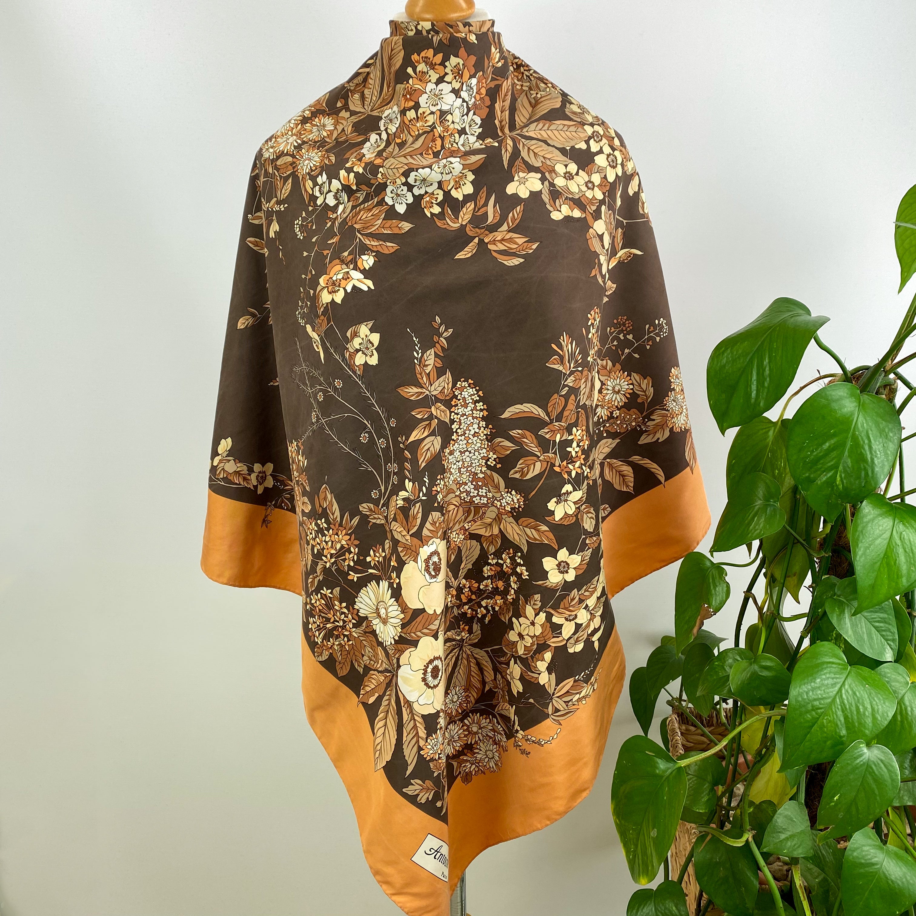 French Antoine Vintage Silk Scarf