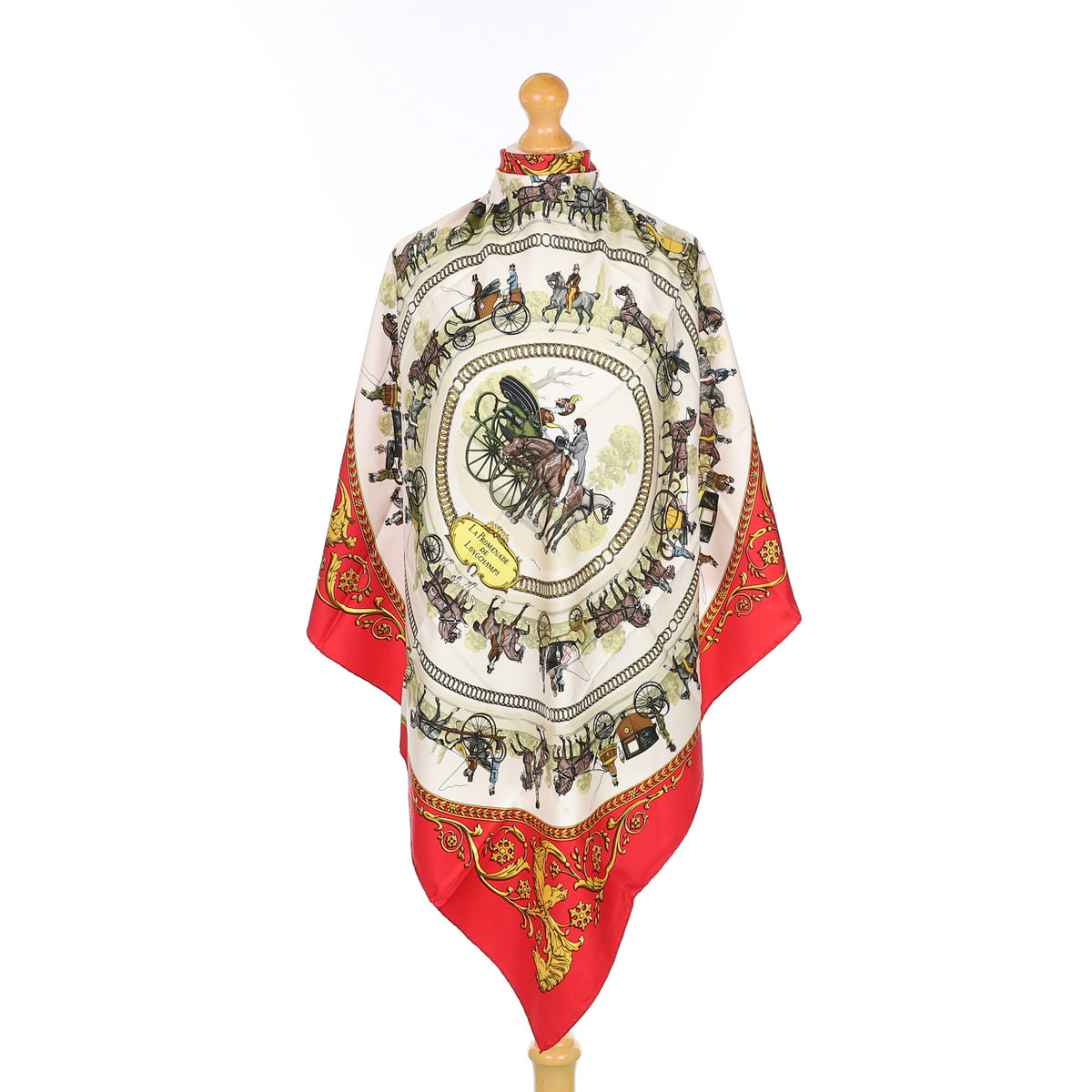 Hermès La Promenade De Longchamps Silk Scarf