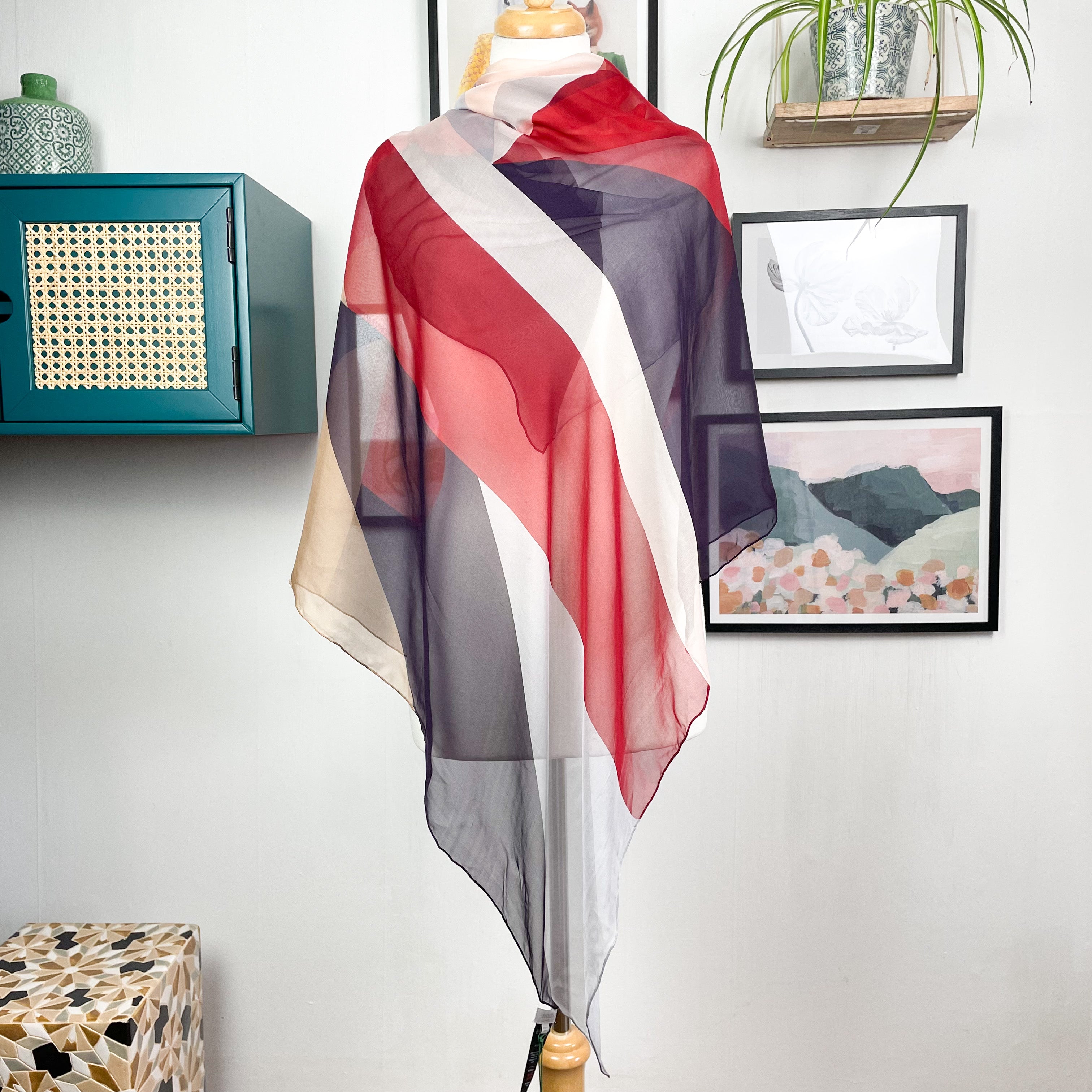 Brand New Extra Large Hobbs Silk Scarf