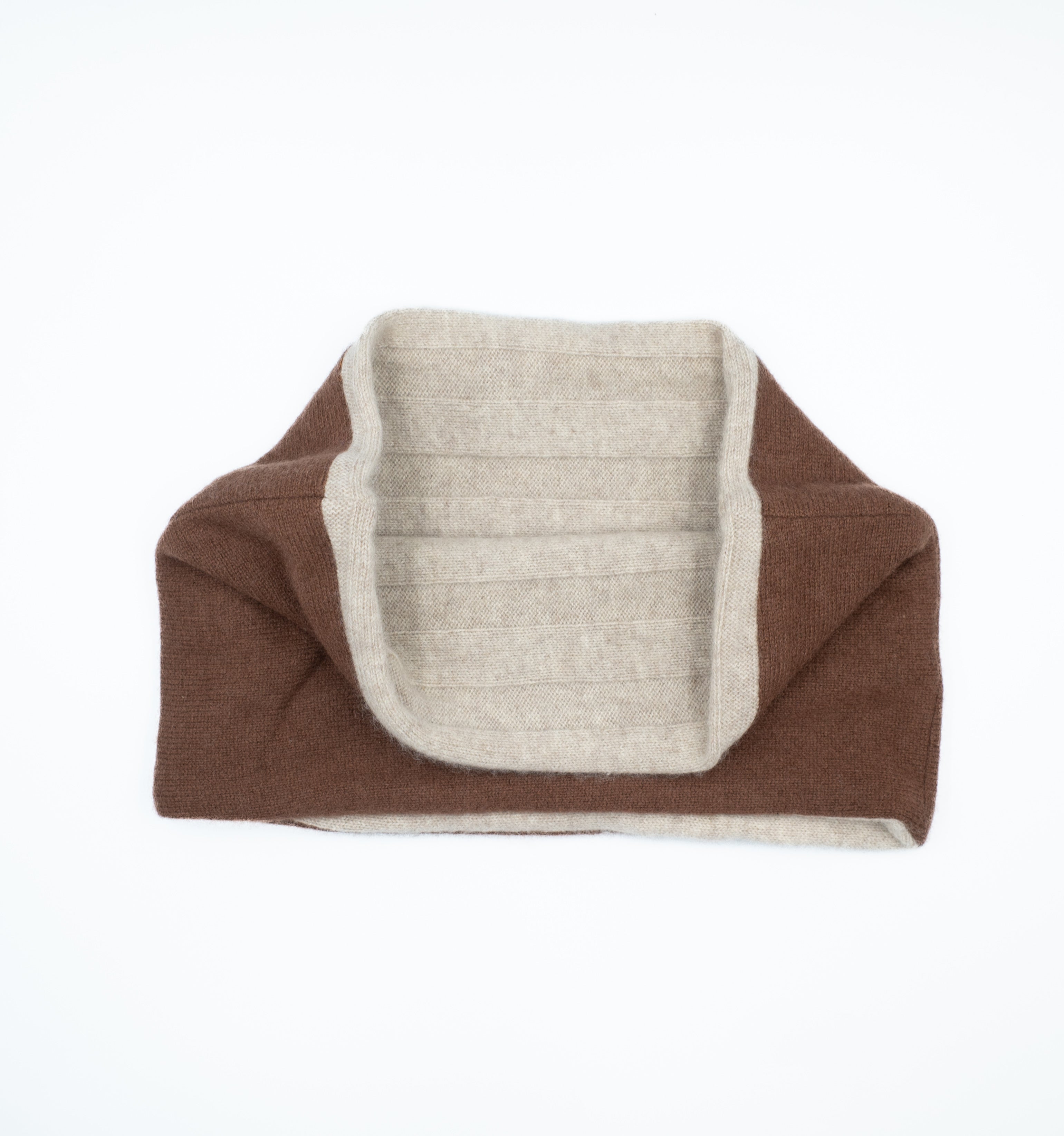 Men’s Cinnamon Brown and Biscuit Neck Warmer