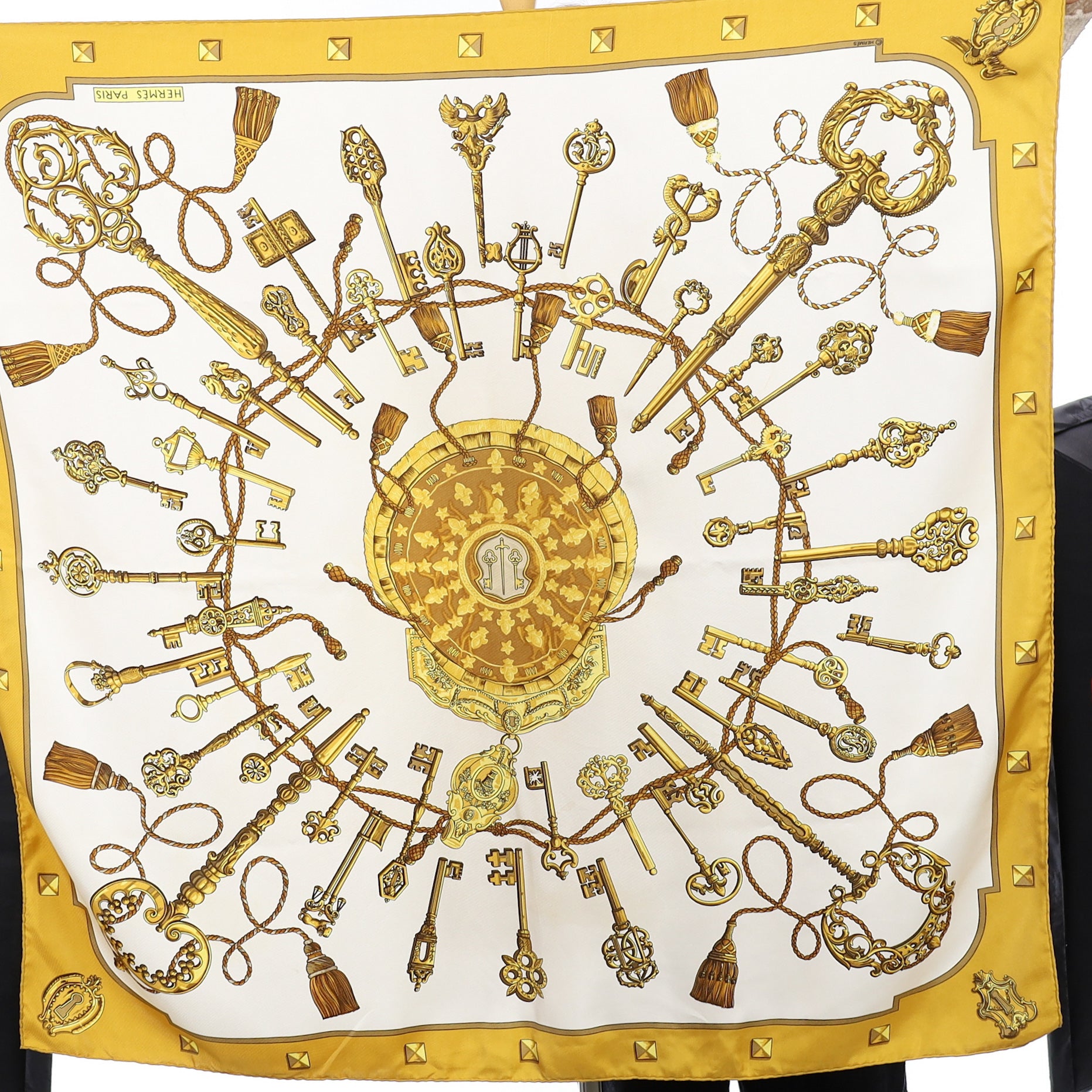 Hermès Les Clefs Silk Scarf