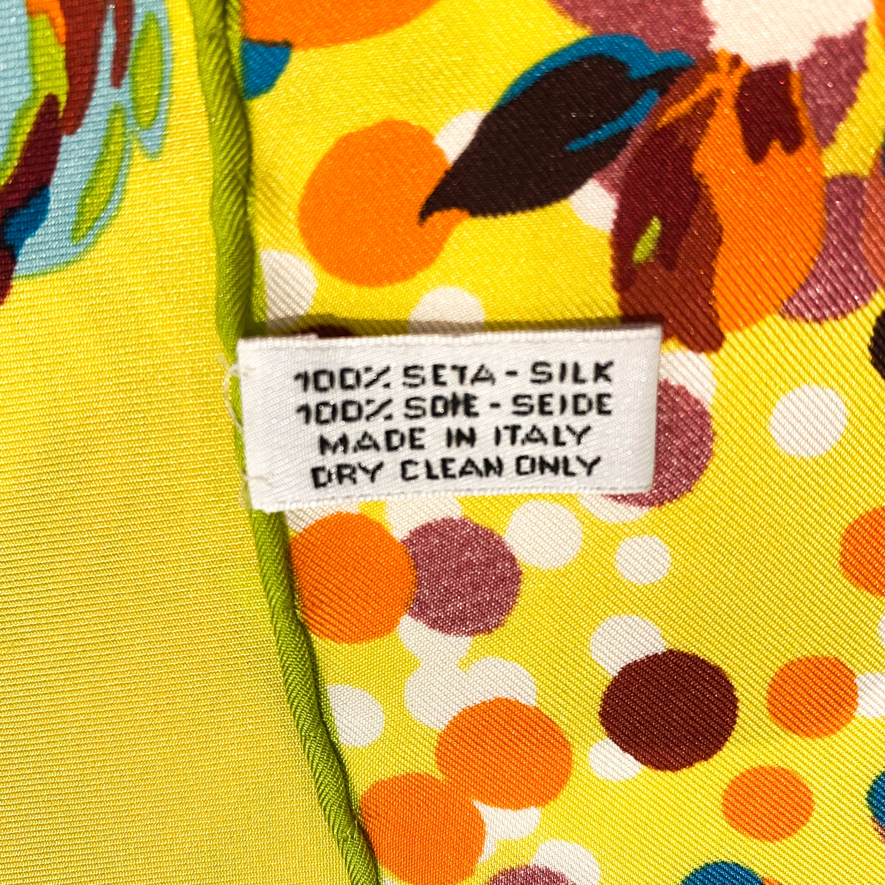 Brand New Kenzo Floral Designer Silk Scarf