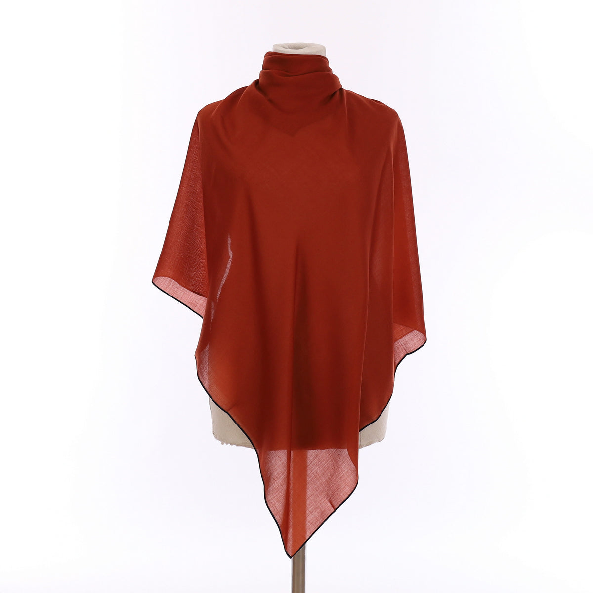 Brand New Loro Piana Cashmere Blend Rust Red Scarf