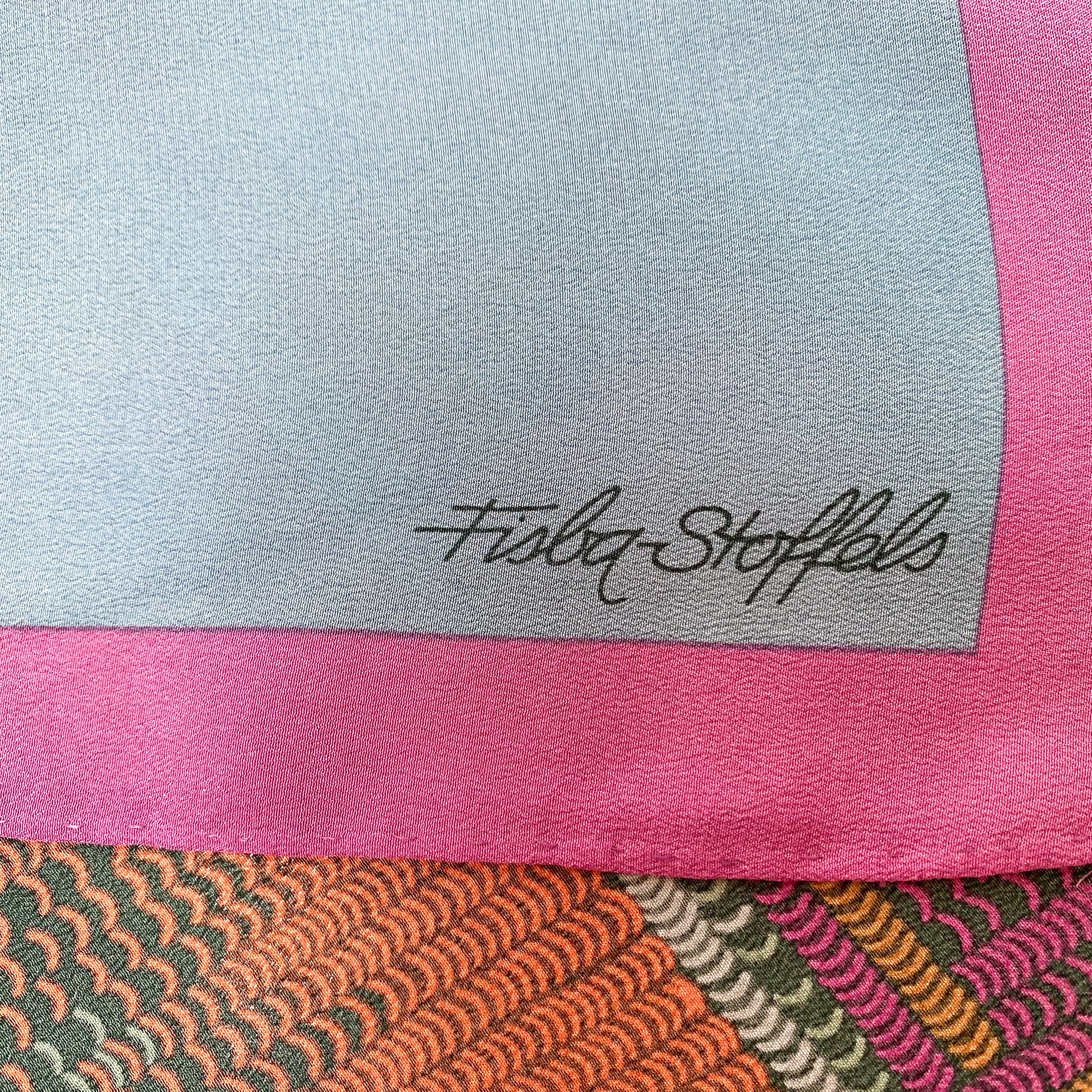 1970s Fisba Stoffles Vintage Silk Scarf