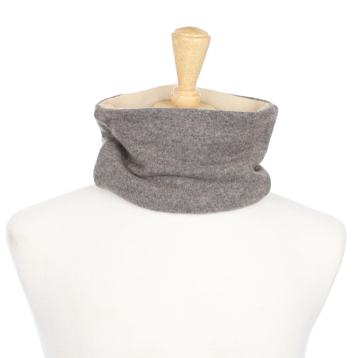 Mocha and Beige Neck Warmer