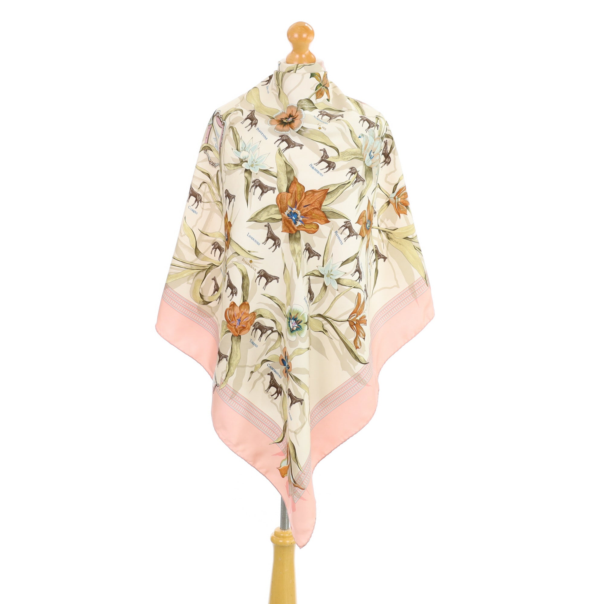Hermès La France Hippique Silk Scarf Rare