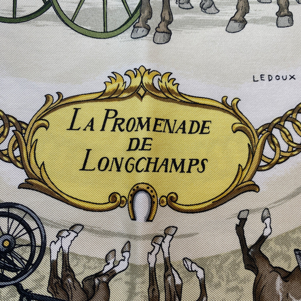 Hermès La Promenade De Longchamps Silk Scarf