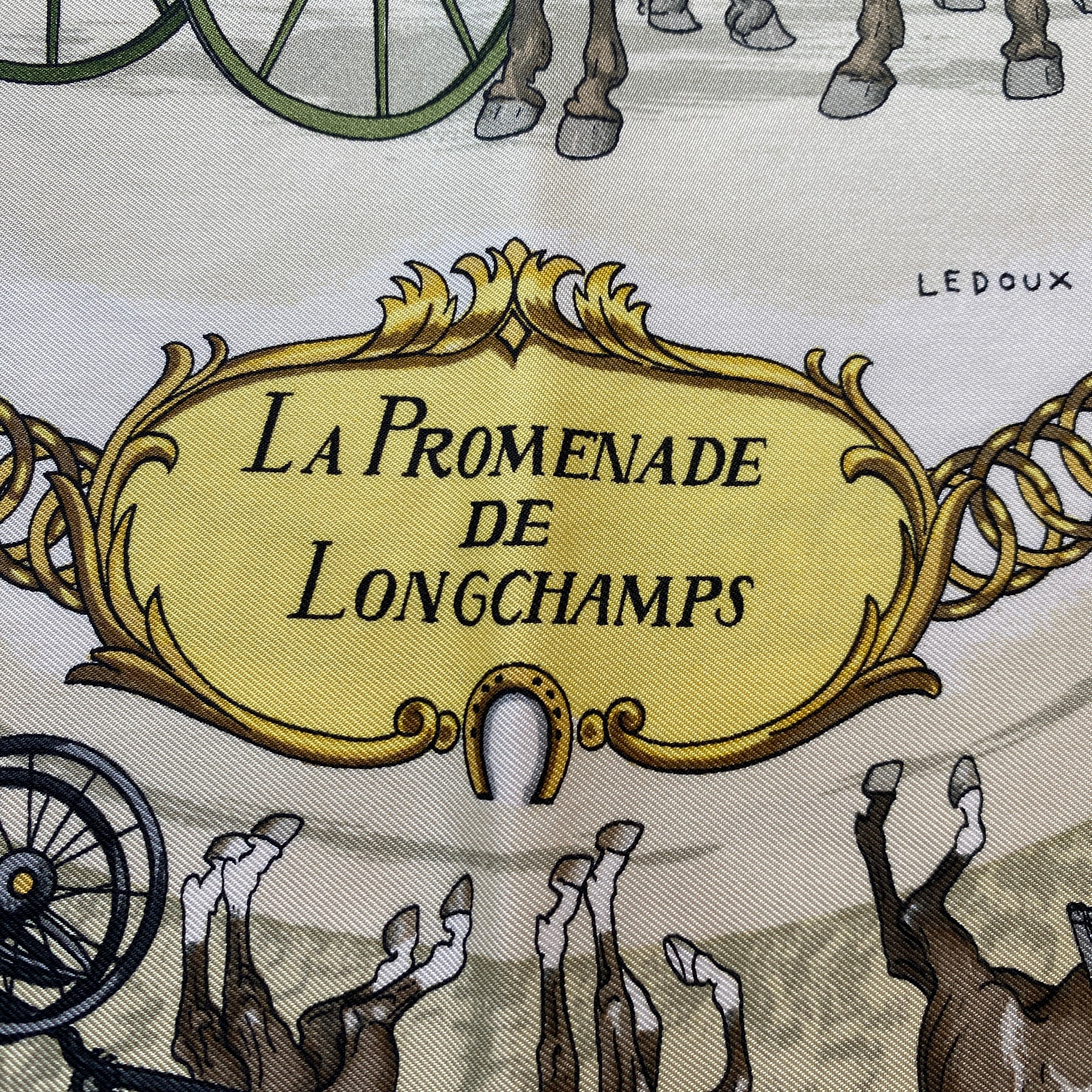Hermès La Promenade De Longchamps Silk Scarf