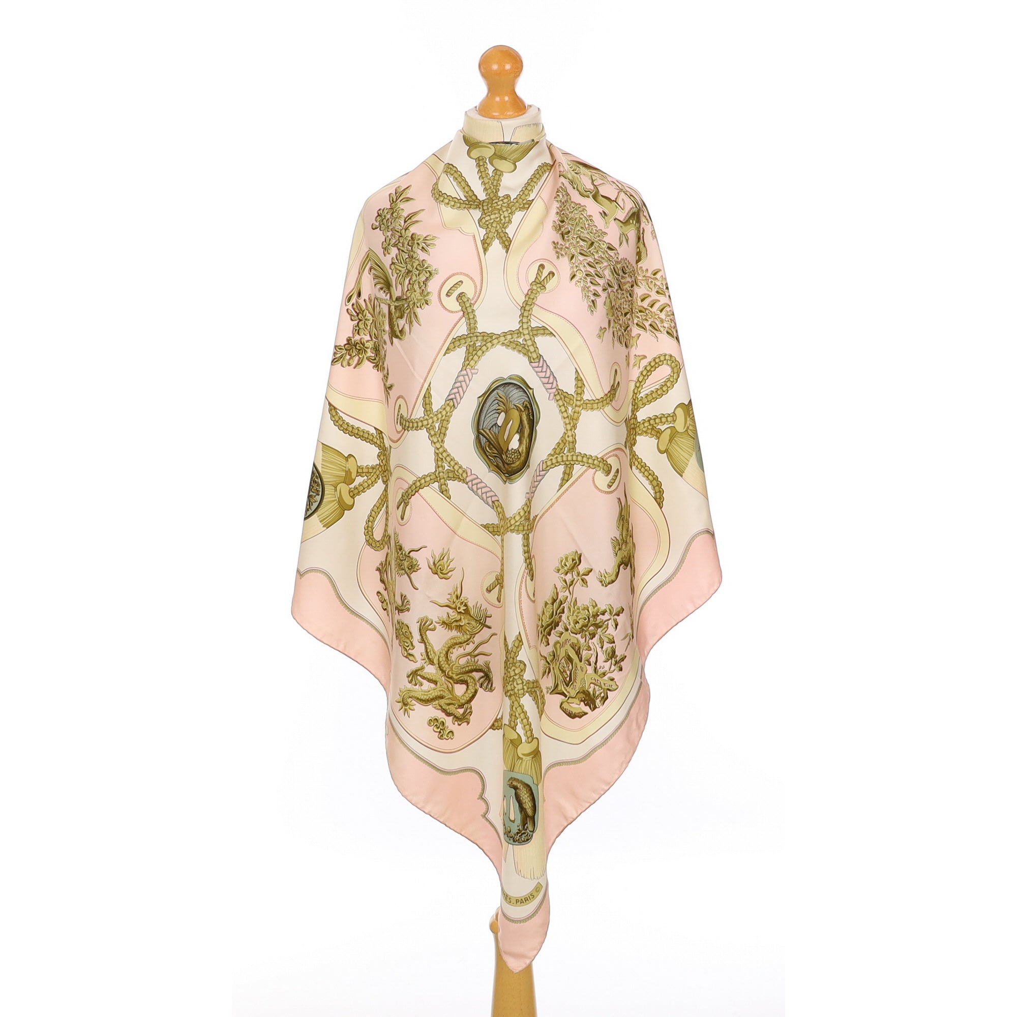 Hermès Tsubas Vintage Silk Scarf