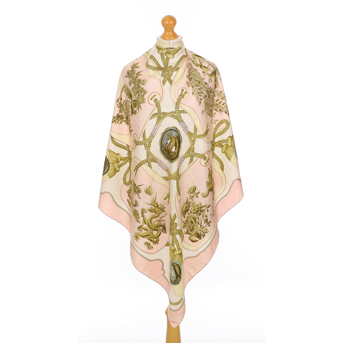 Hermès Tsubas Vintage Silk Scarf