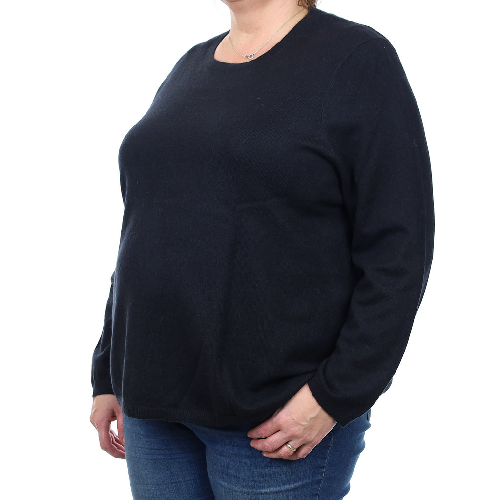 Darkest Navy Cashmere Crew Neck Jumper XXXL