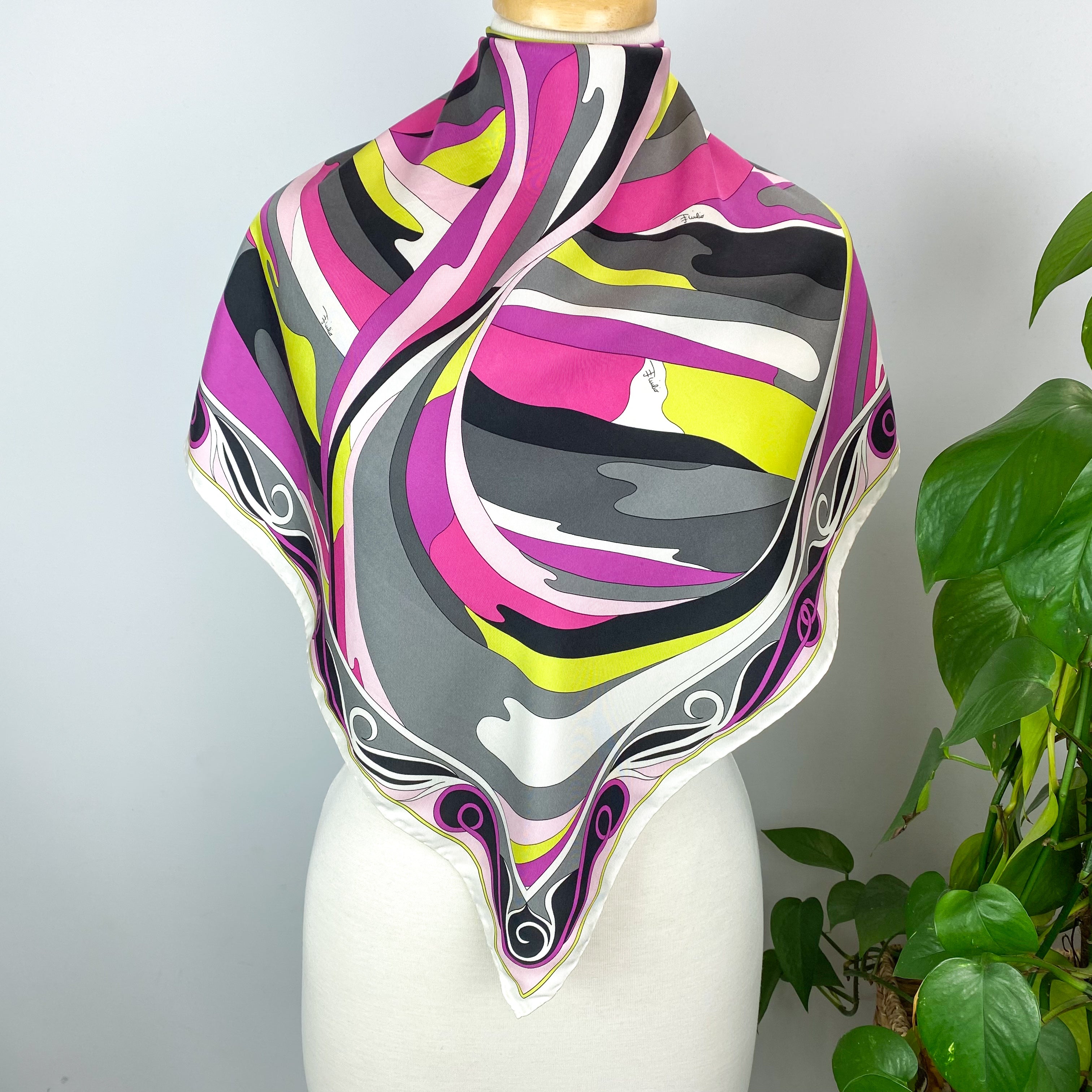 Emilio Pucci Designer Silk Scarf