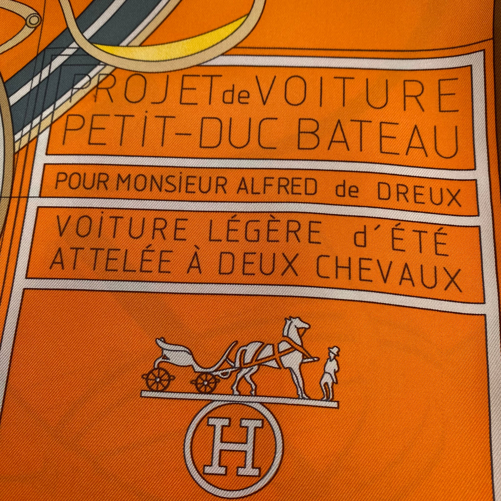 Hermès Petit Duc Silk Scarf Quite Rare