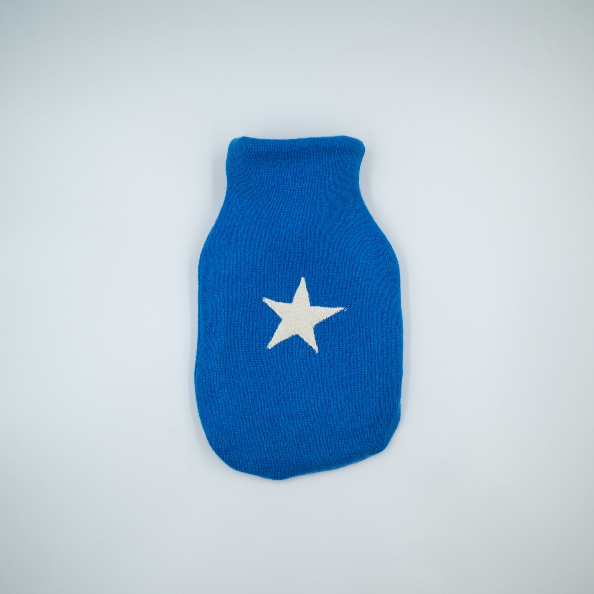 Lapis Blue Cashmere Small Hot Water Bottle
