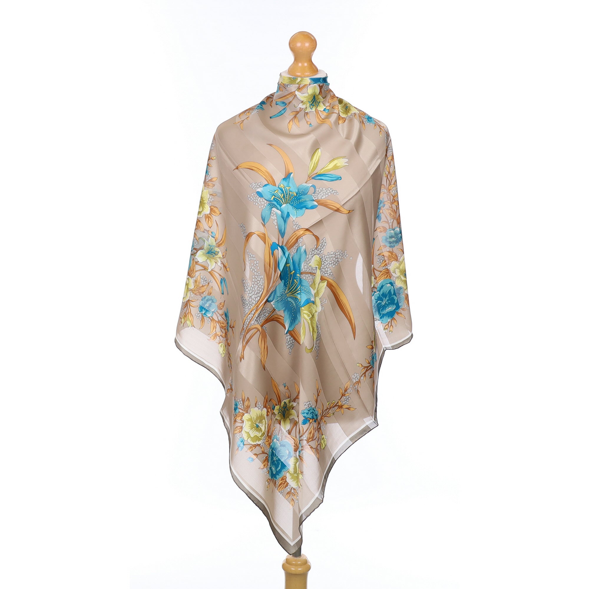 Brand New Jammers & Leufgen Floral Silk Scarf