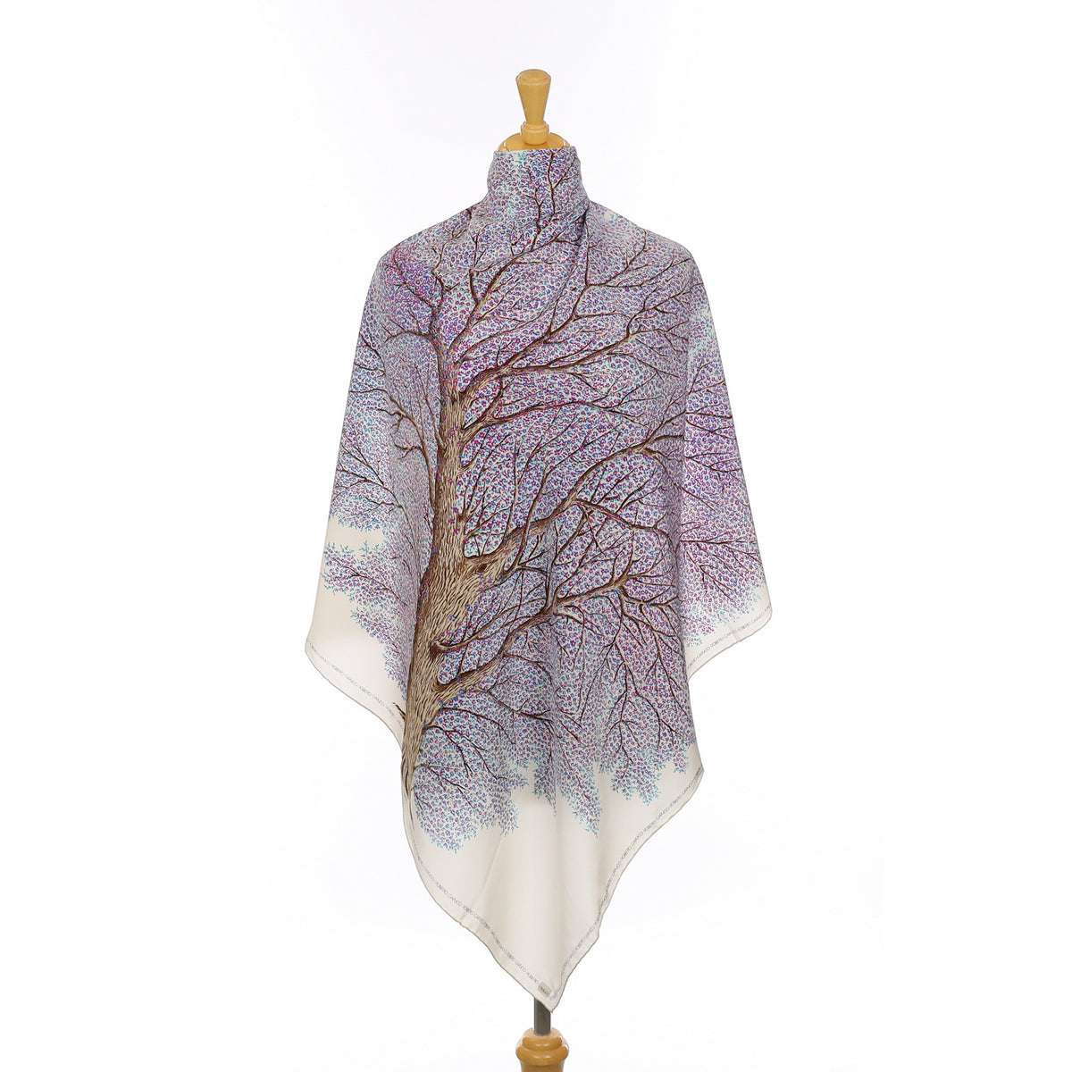 Italian Tree Design Silk Scarf