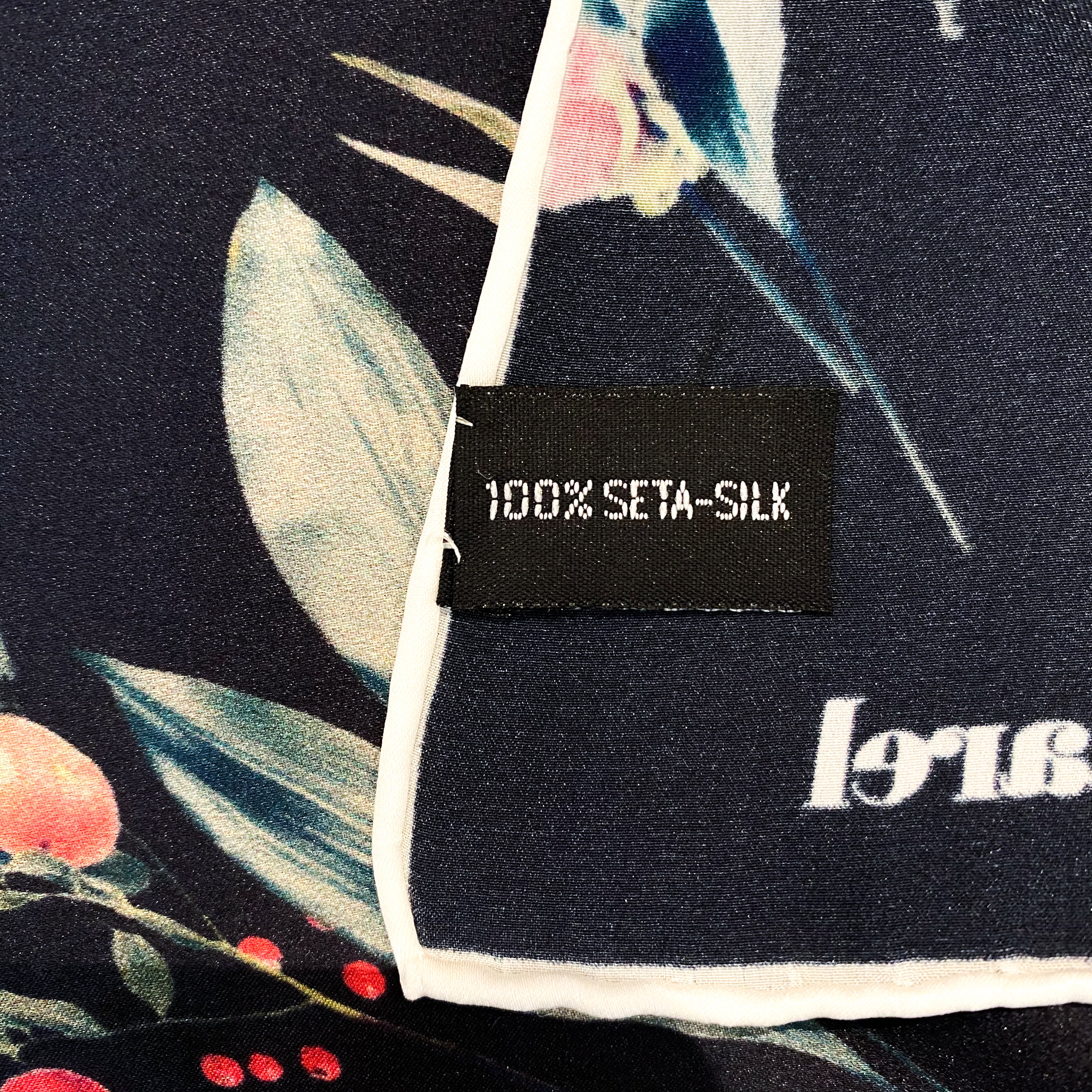 Cacharel Floral Vintage Silk Scarf