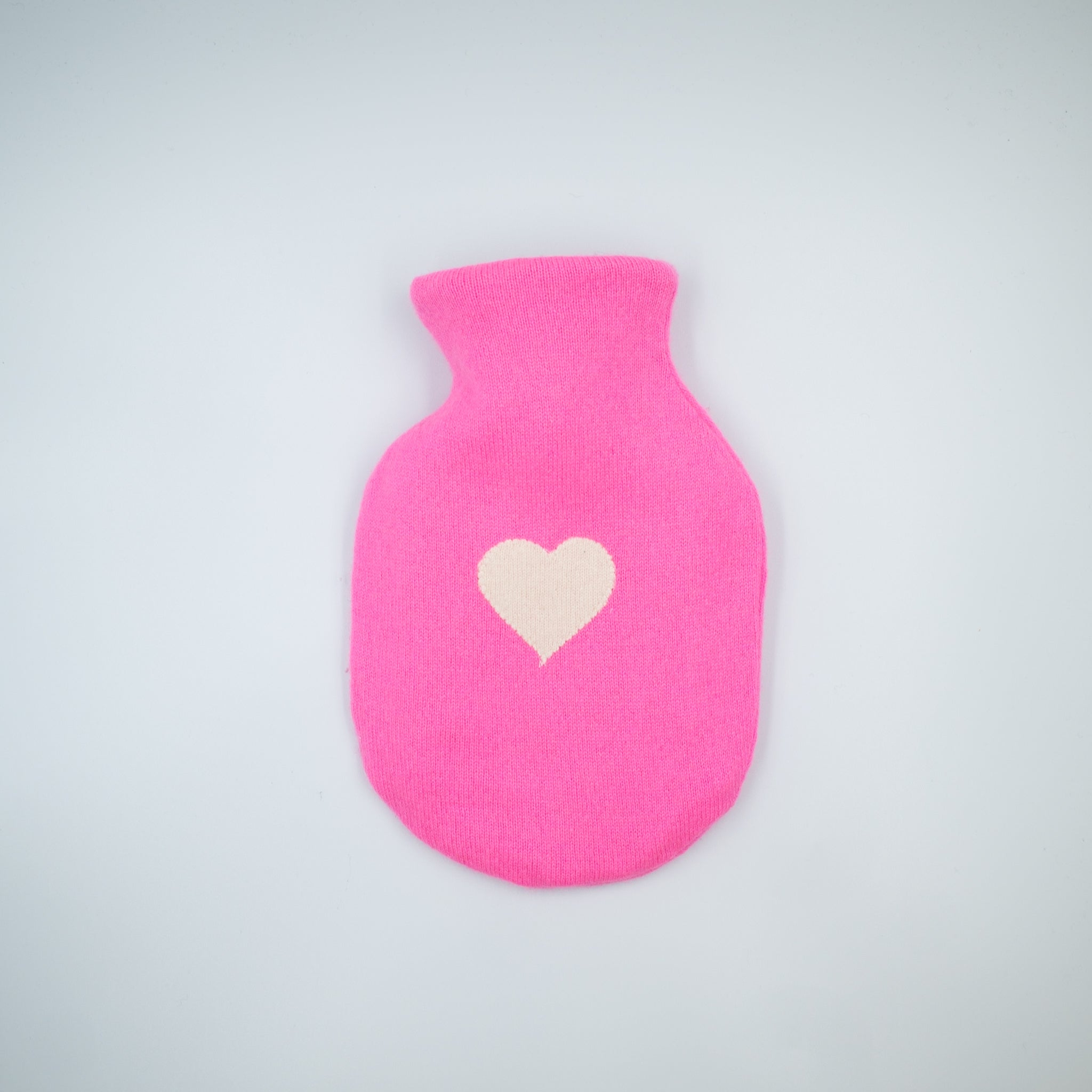 Neon Pink Cashmere Small Hot Water Bottle