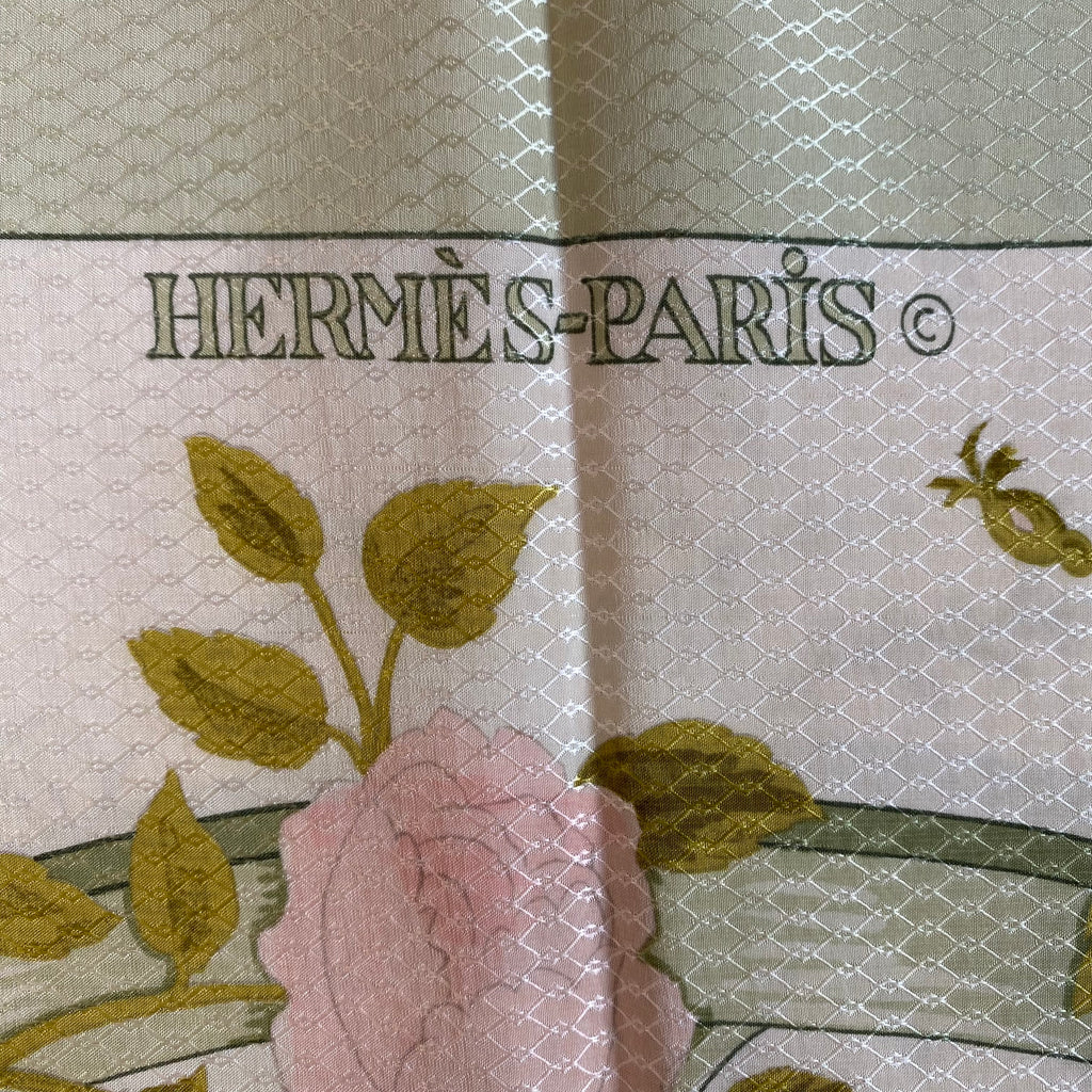 Hermès Romantique Vintage Silk Scarf