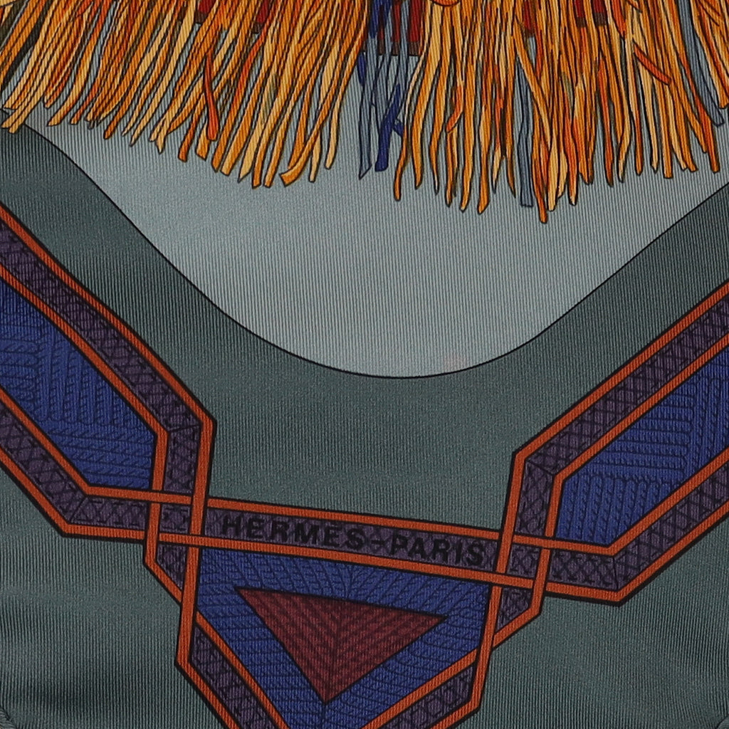 Hermès Cuirs Du Desert Silk Scarf