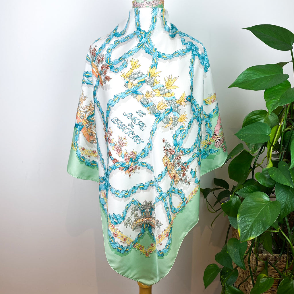 Boxed Hermes Le Sacre du Printemps Vintage Silk Scarf
