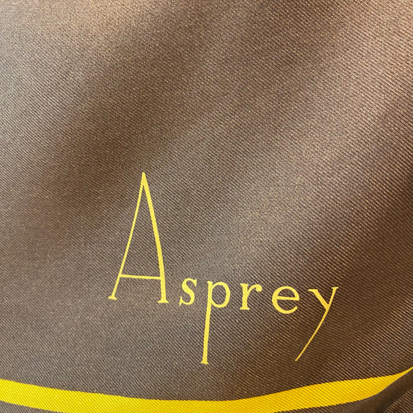 Brand New Boxed Asprey Silk Scarf