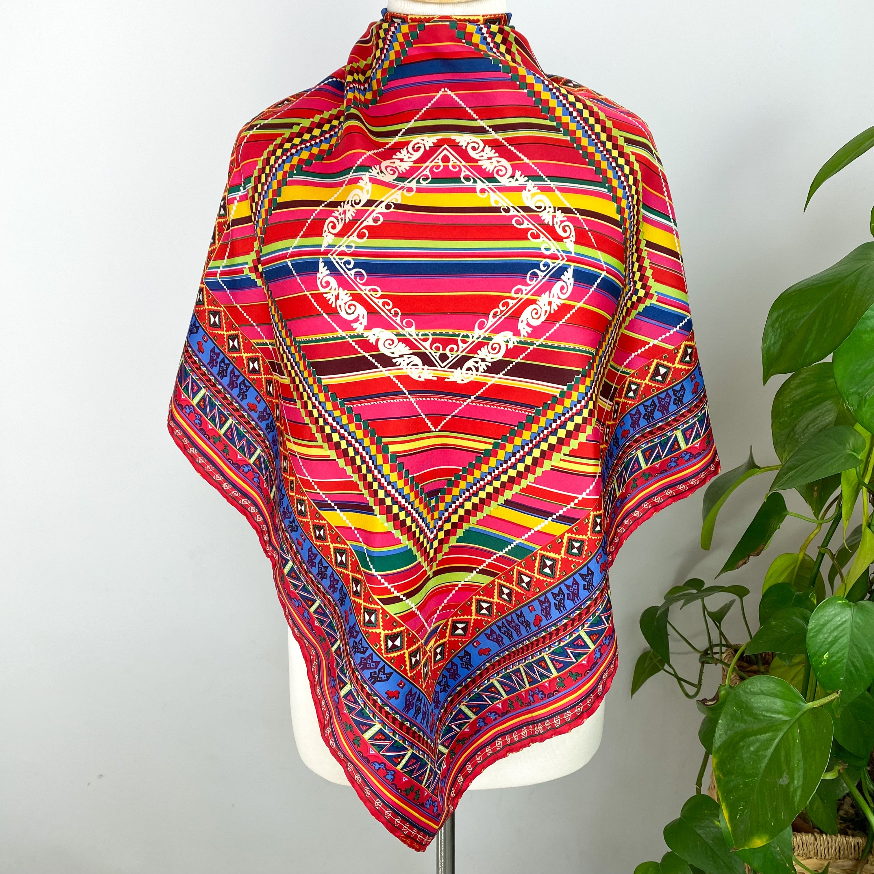 Colourful Beckford Silk Scarf