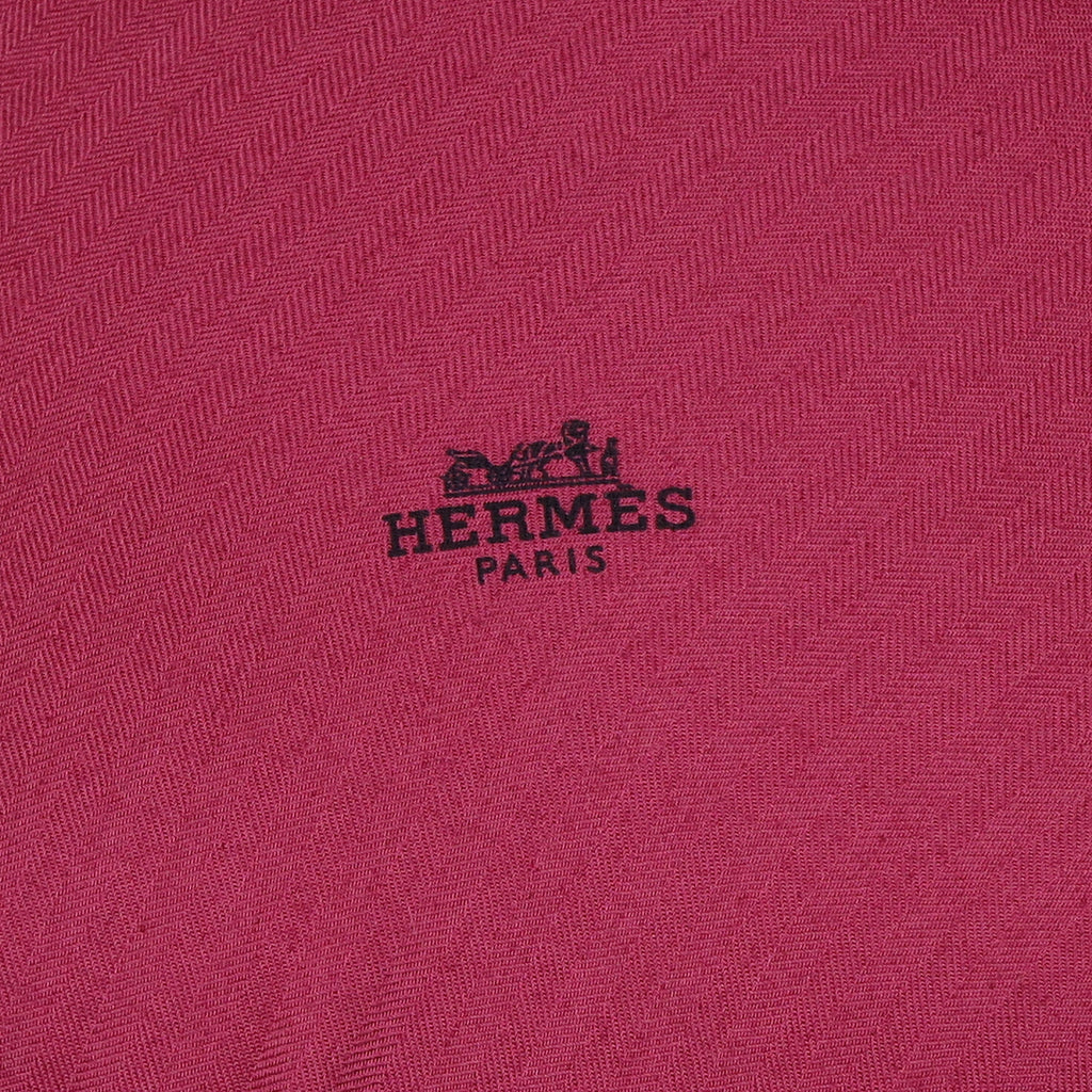 Hermès Pink Cashmere Losange Scarf