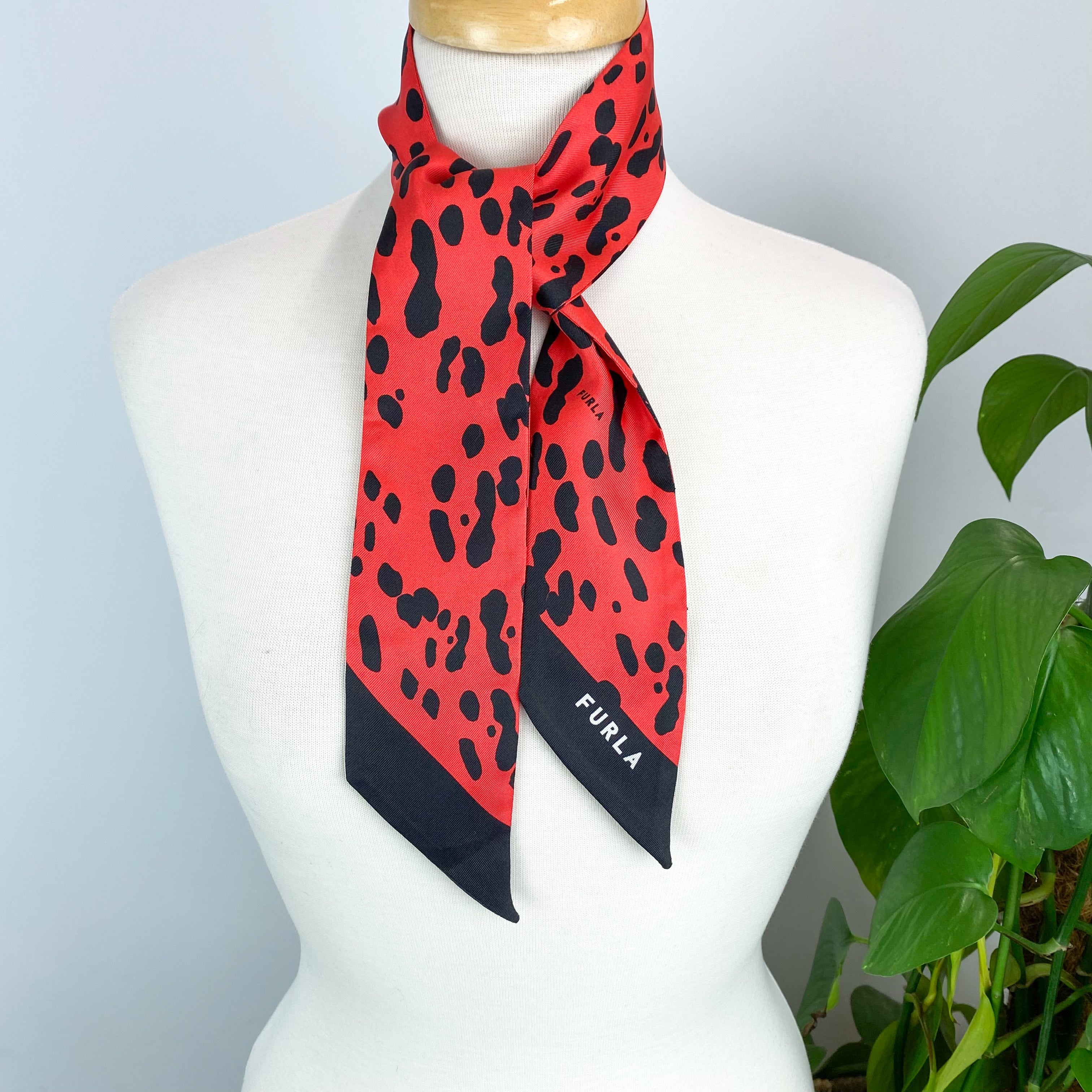 Furla Twilly Tie Silk Scarf