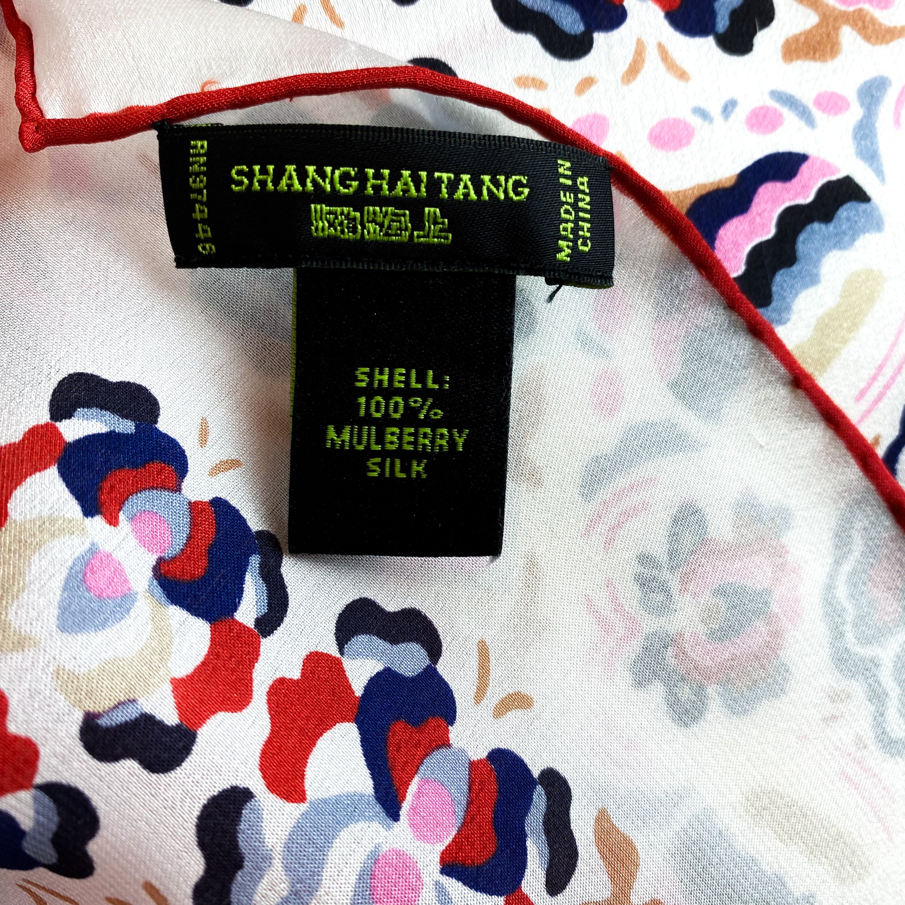 Shanghai Tang Designer Silk Scarf