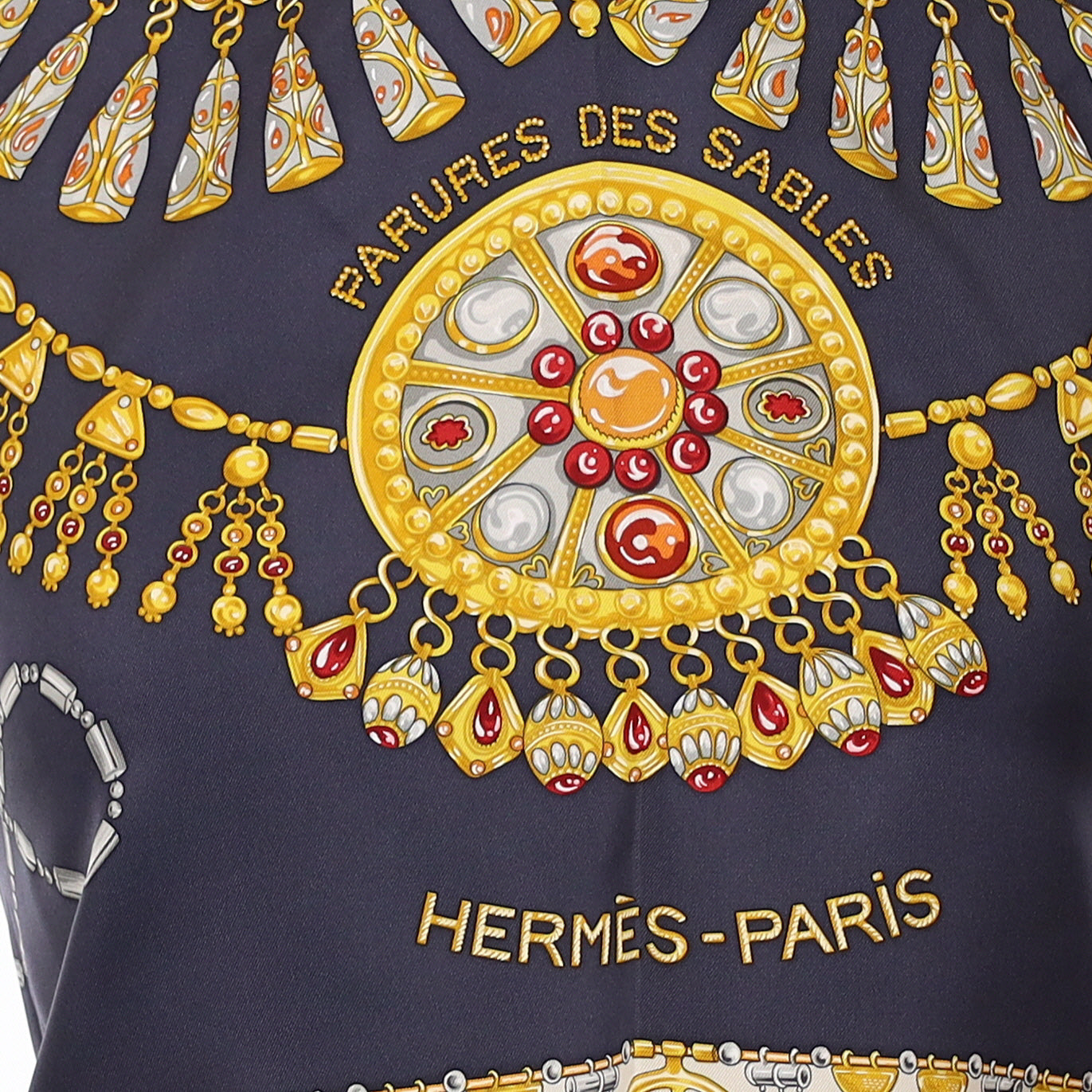 Hermès Parures des Sables Silk Scarf