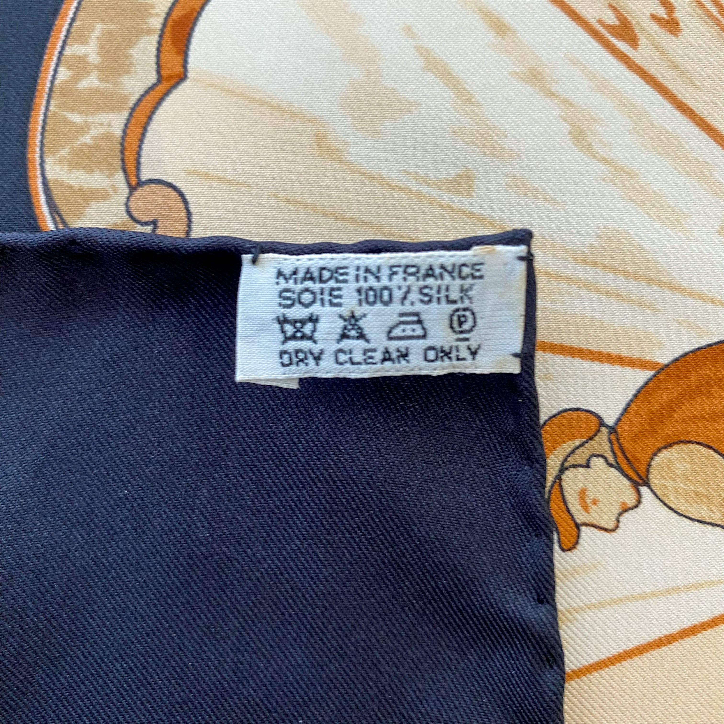 Hermes Copeaux 1998 Designer Silk Scarf
