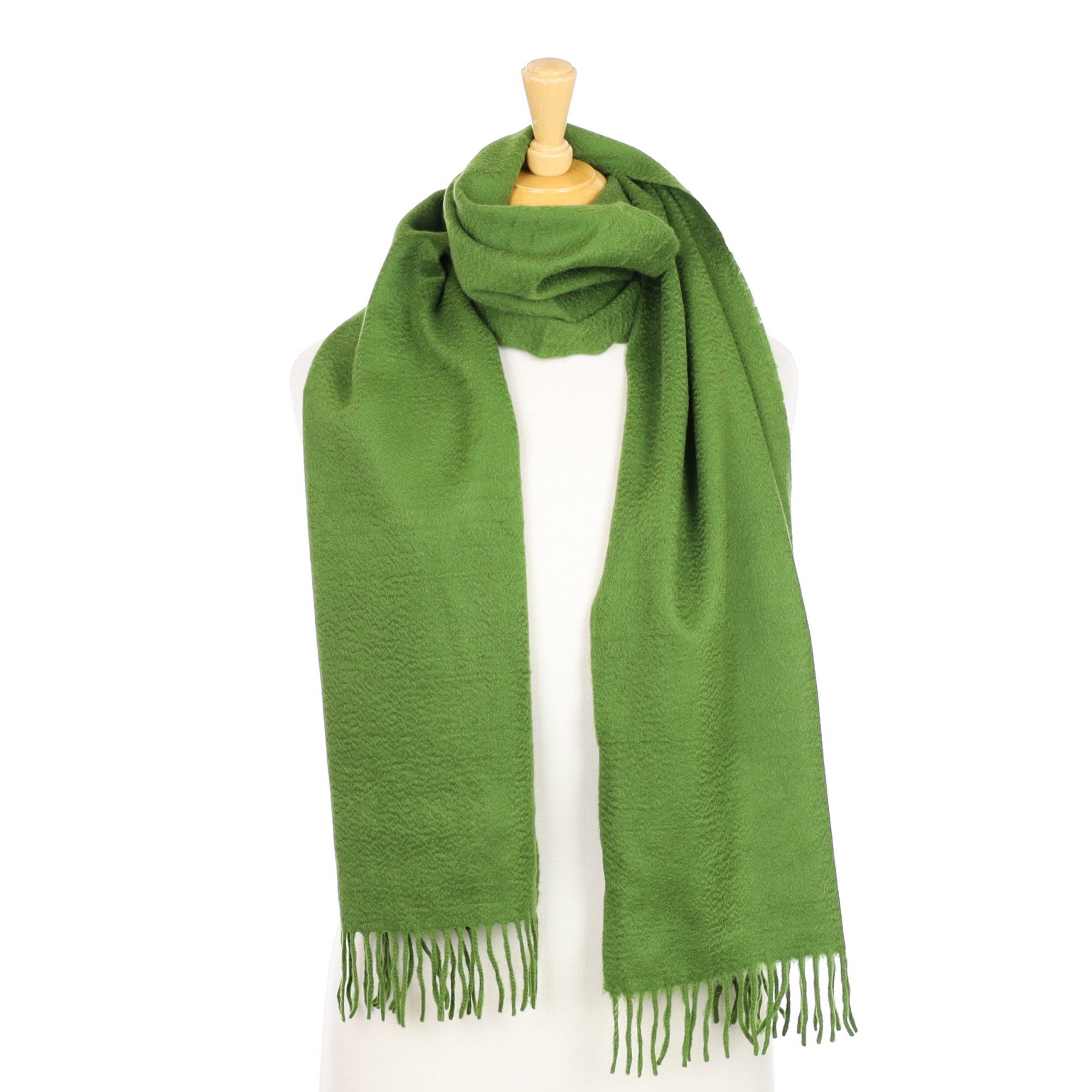 Fern Green Cashmere Woven Scarf