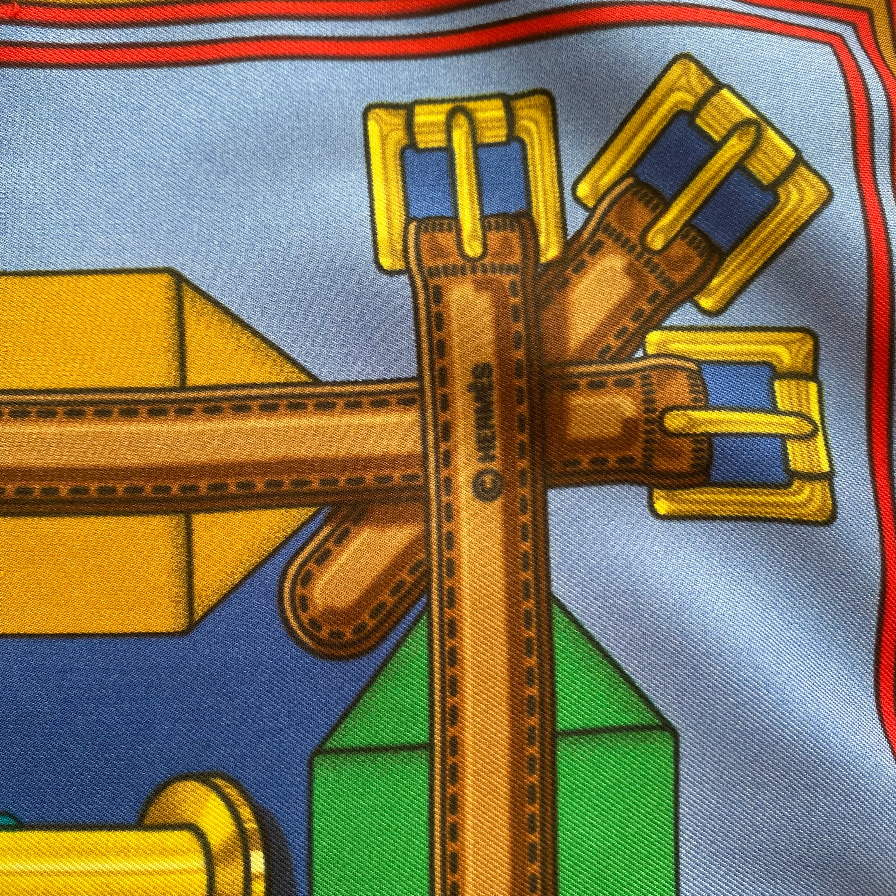 Hermès Sangles Designer Silk Scarf
