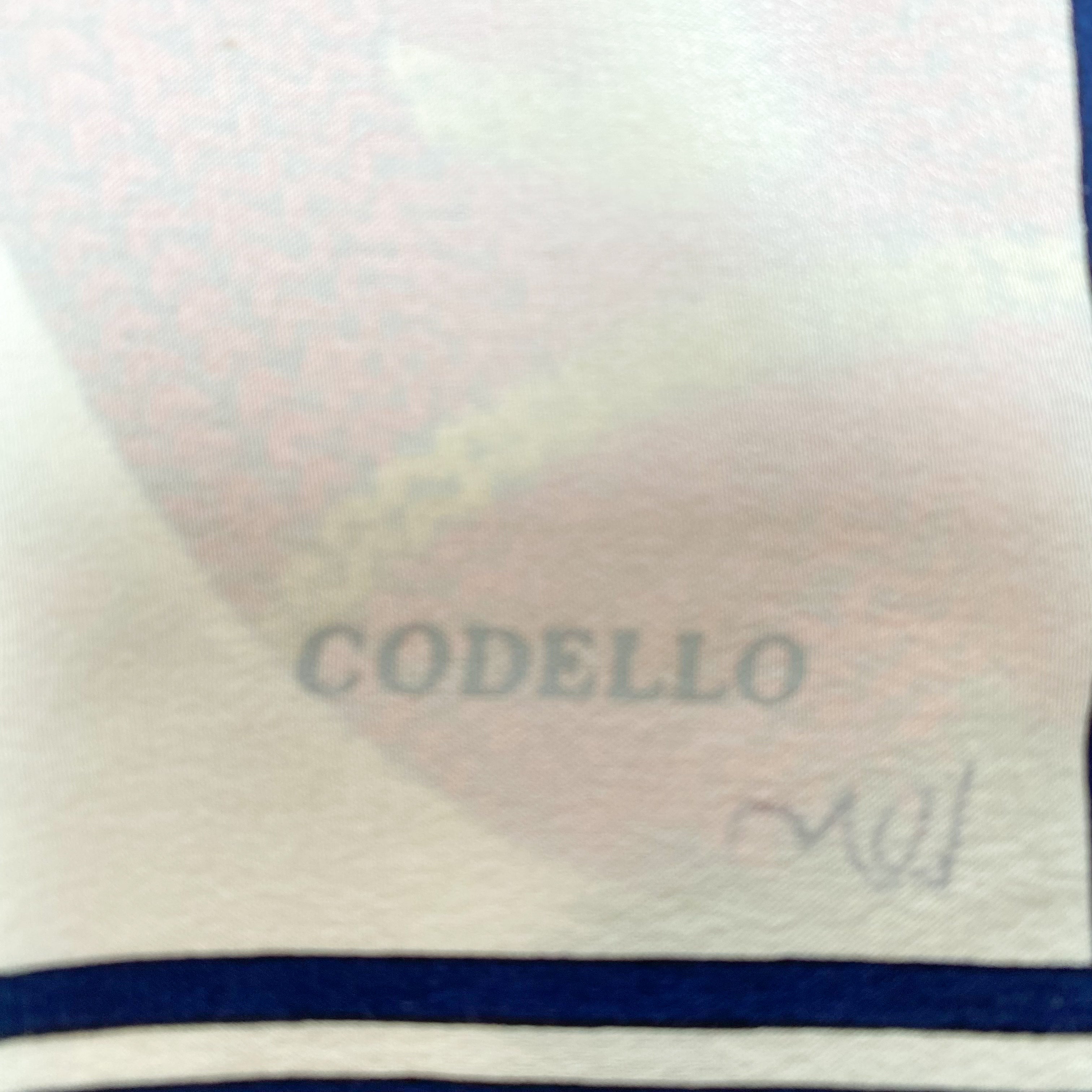 Vintage Codello Golf Design Silk Scarf