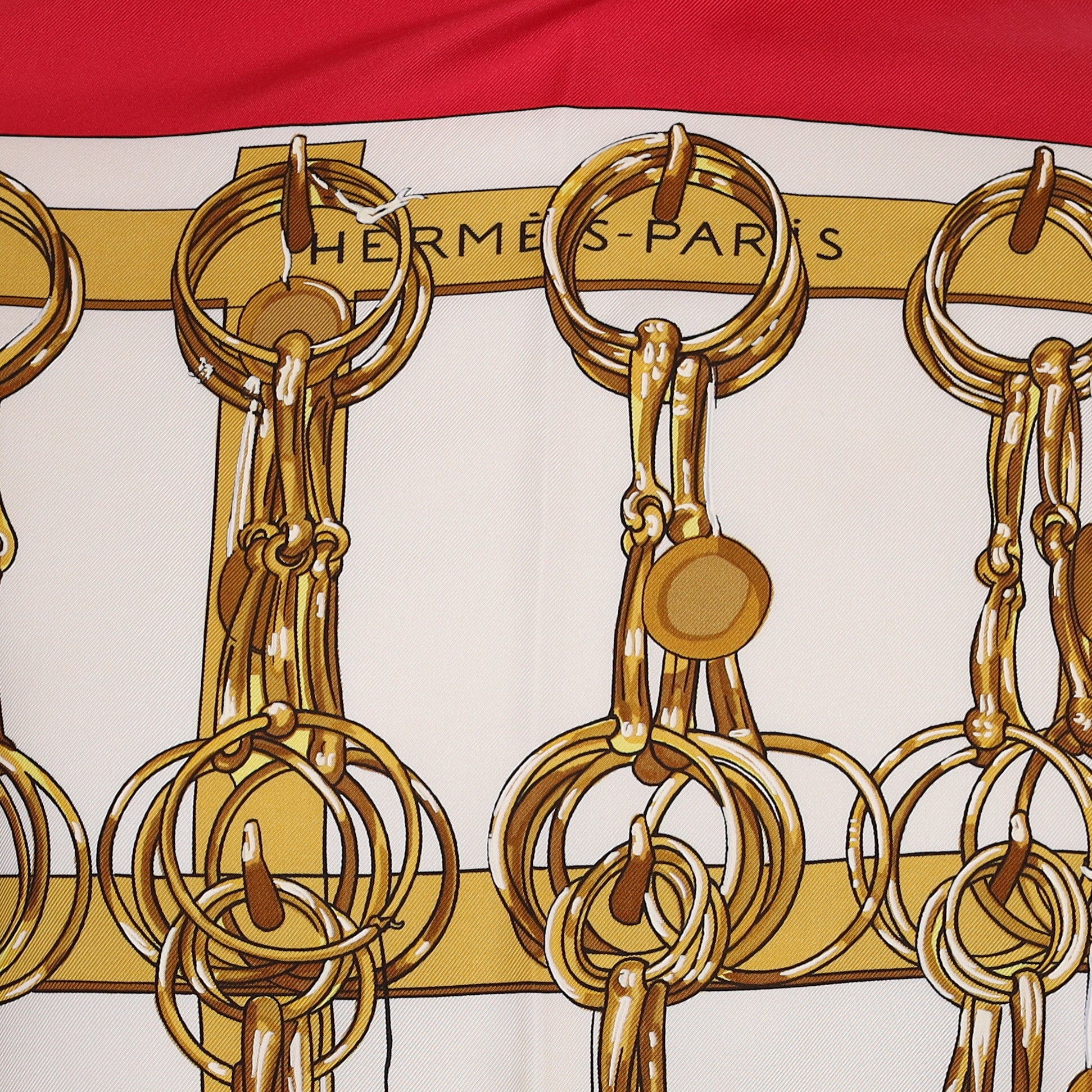 Hermès Mors & Filets Silk Scarf
