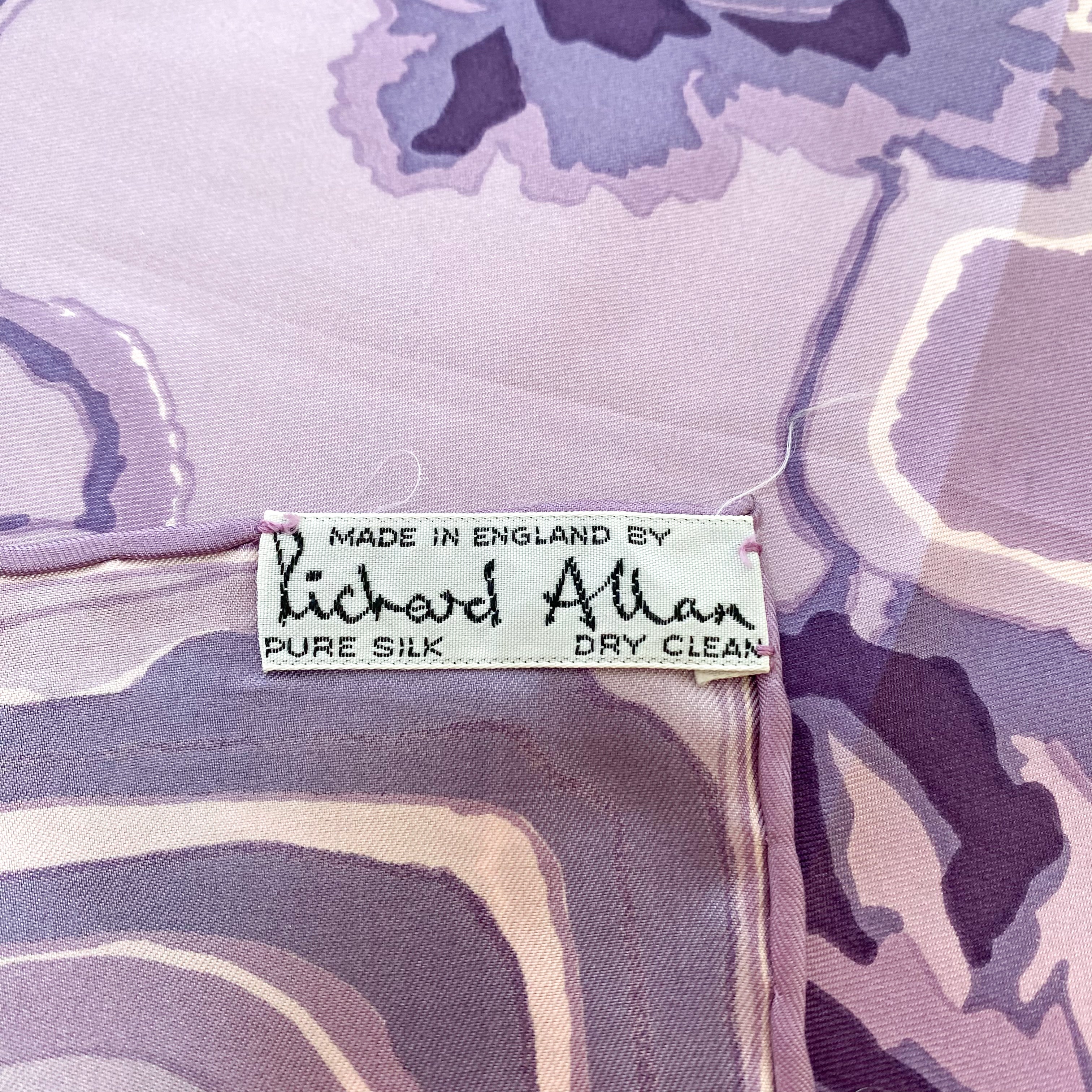Purple Richard Allan Silk Scarf