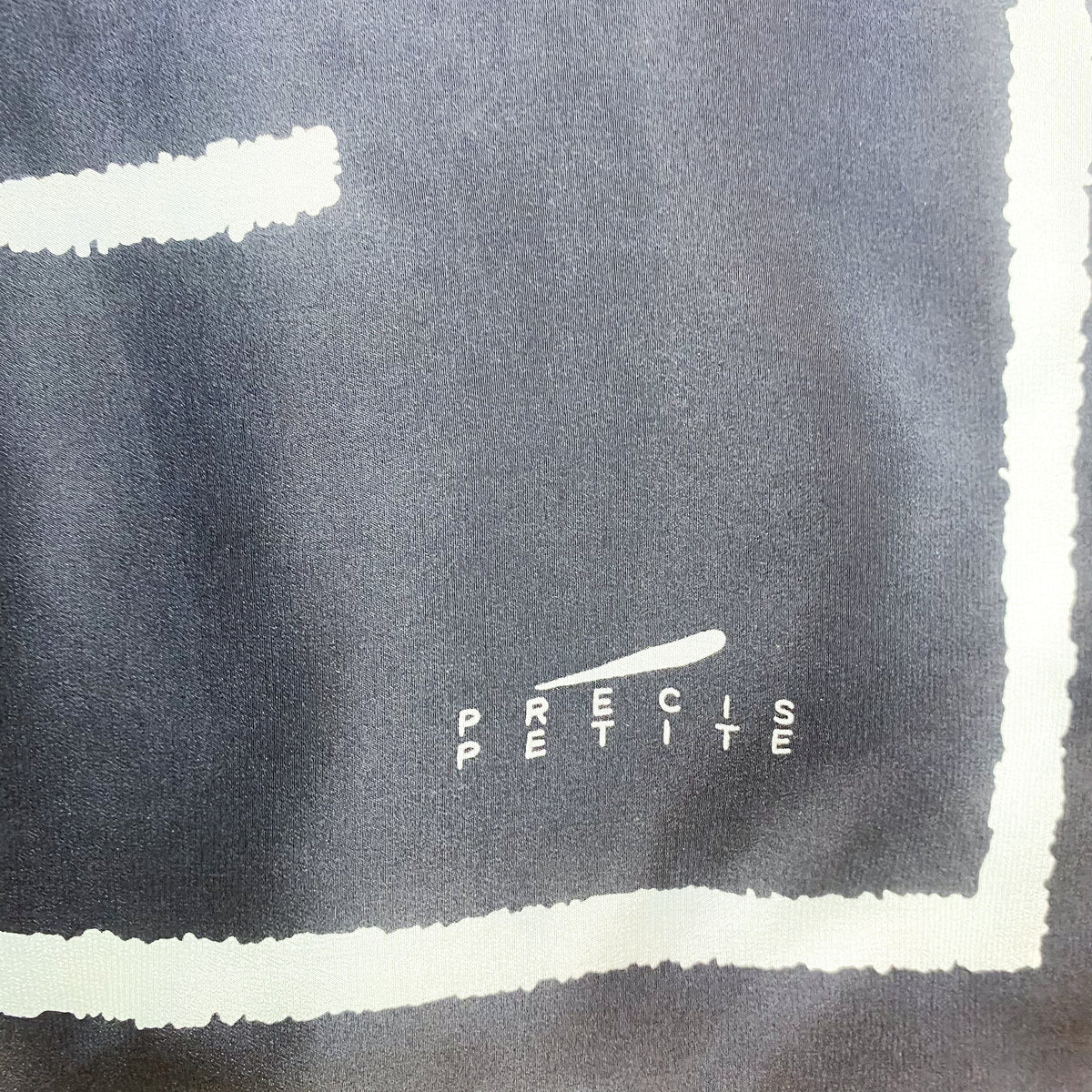 Precis Petite Navy Blue Vintage Silk Scarf