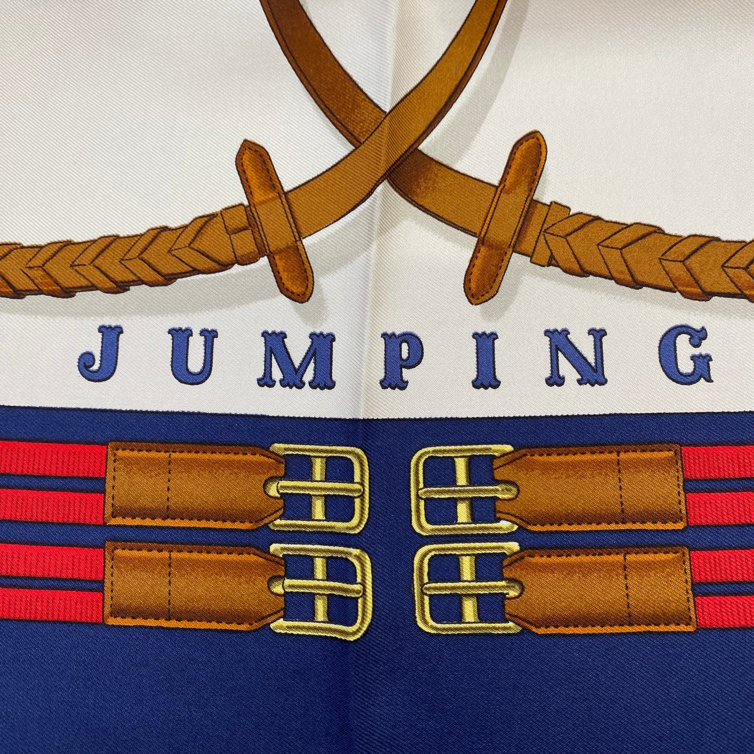 Brand New Boxed Hermès Jumping Silk Scarf
