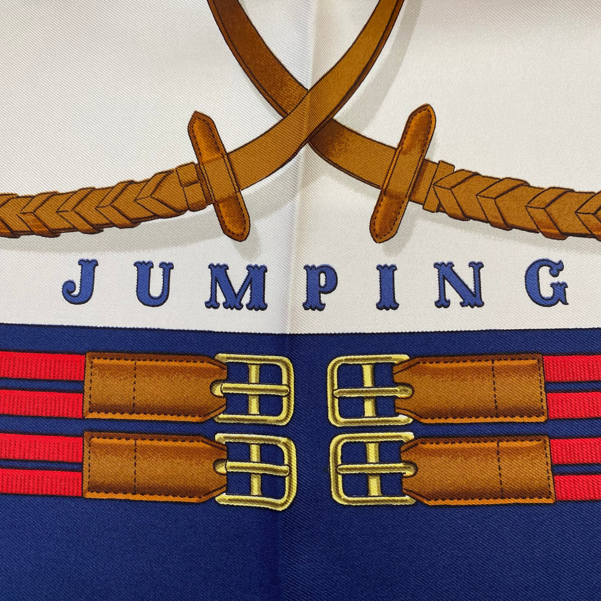 Brand New Boxed Hermès Jumping Silk Scarf