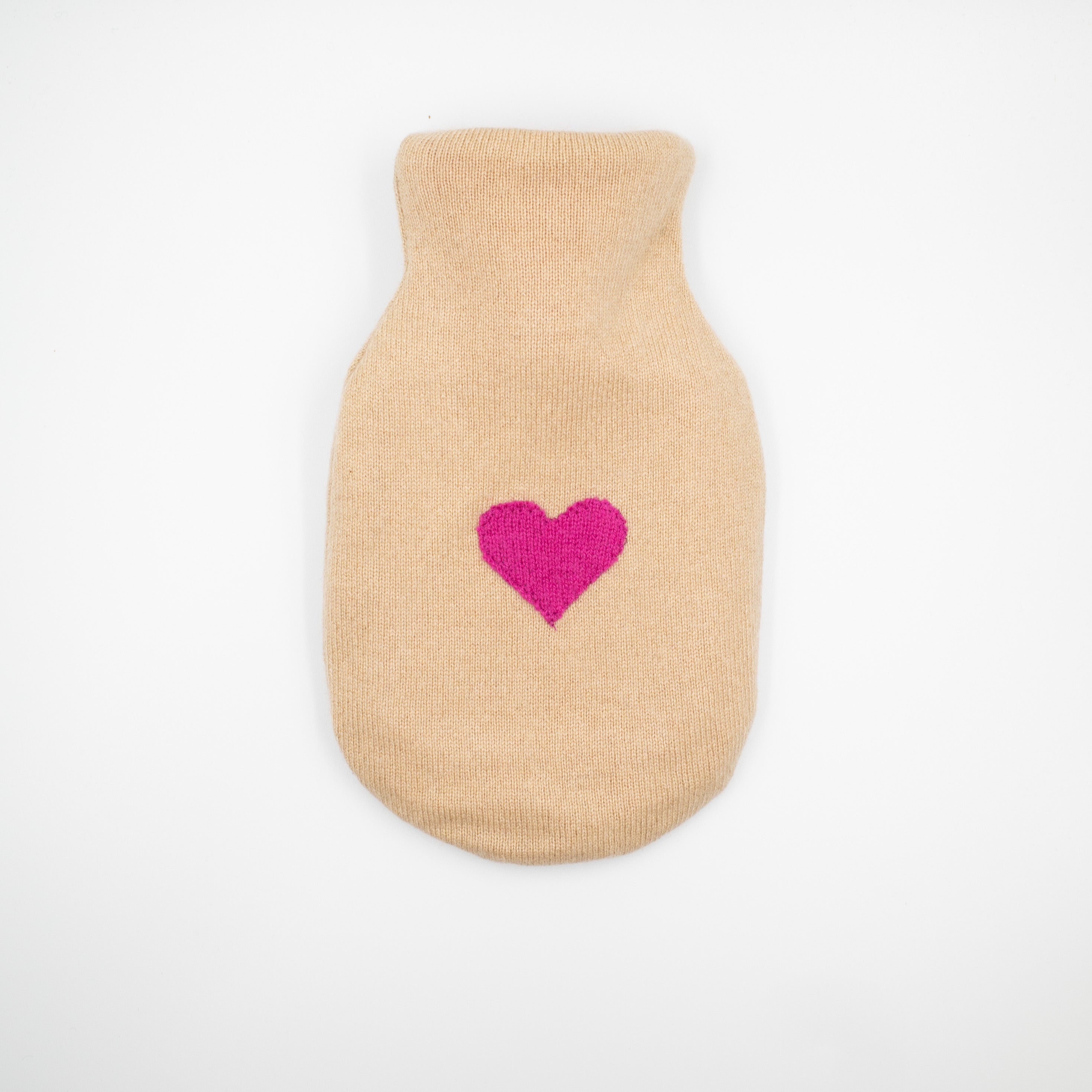 Sandy Beige Cashmere Small Hot Water Bottle