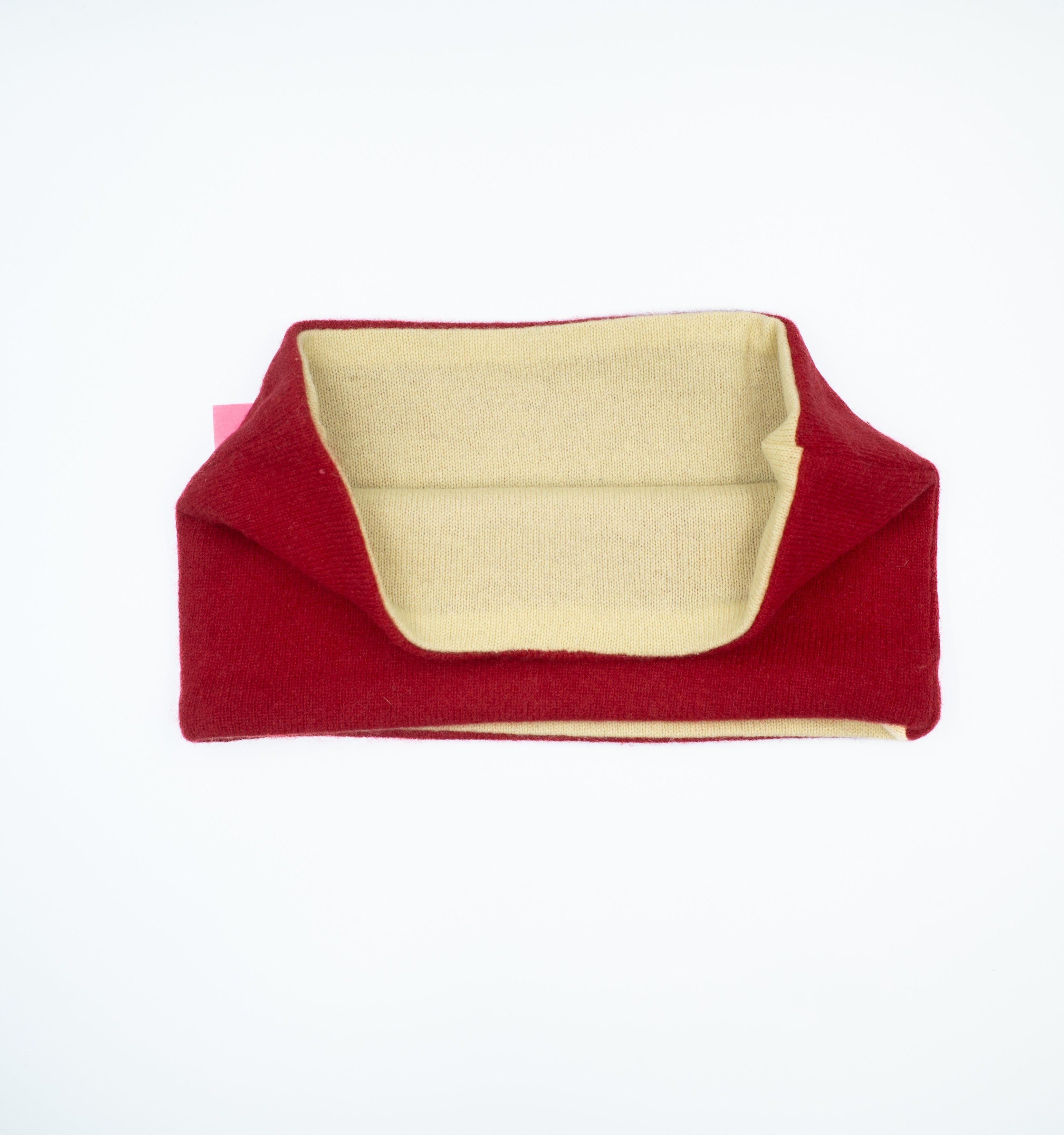 Postbox Red and Lemon Yellow Neck Warmer