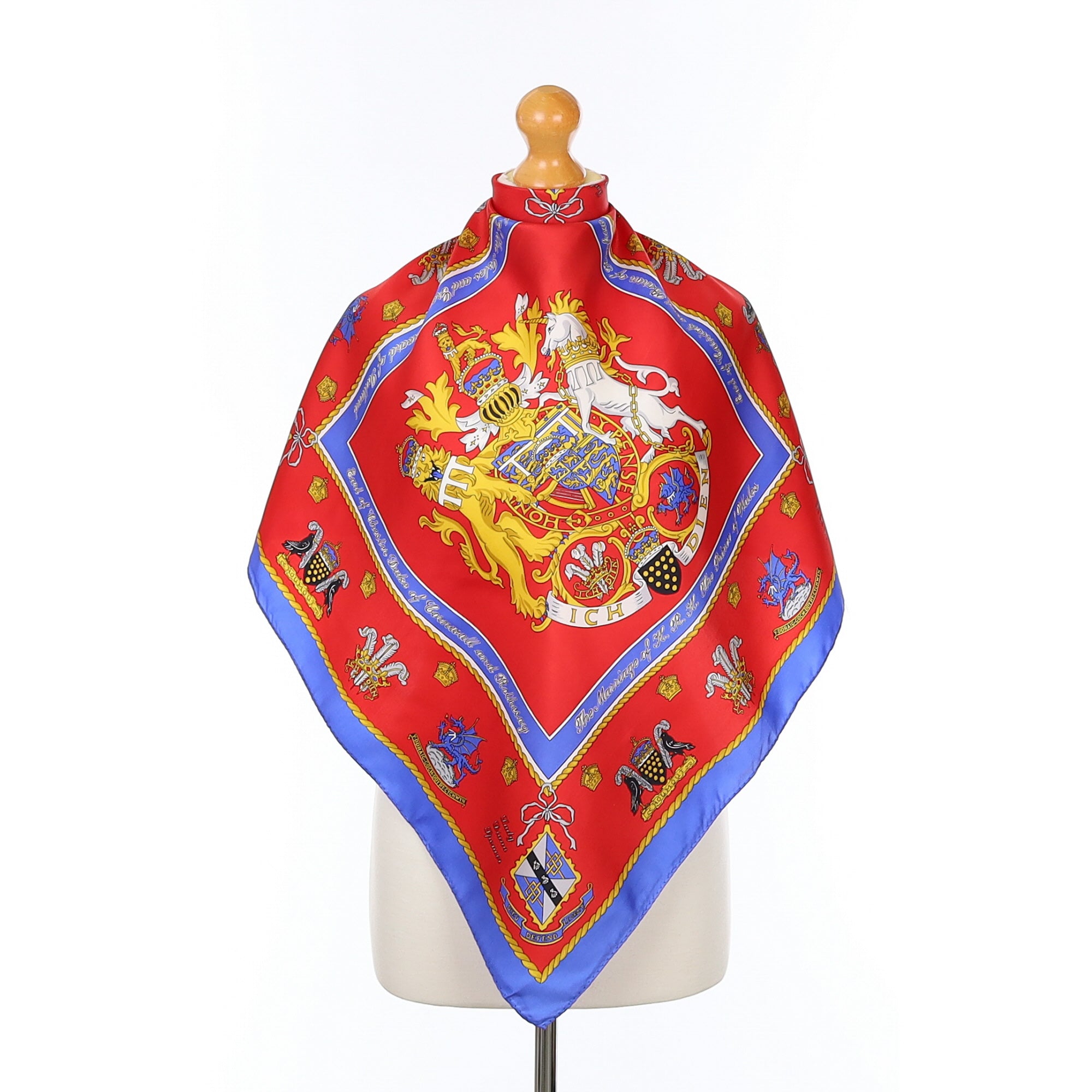 Boxed Cornelia James Royal Wedding Vintage Silk Scarf