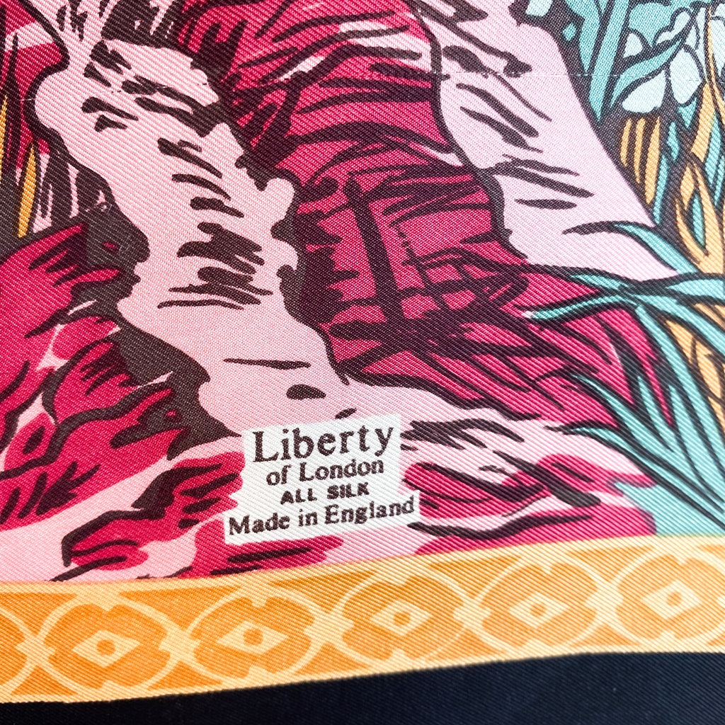 1980’s Liberty Floral Silk Scarf