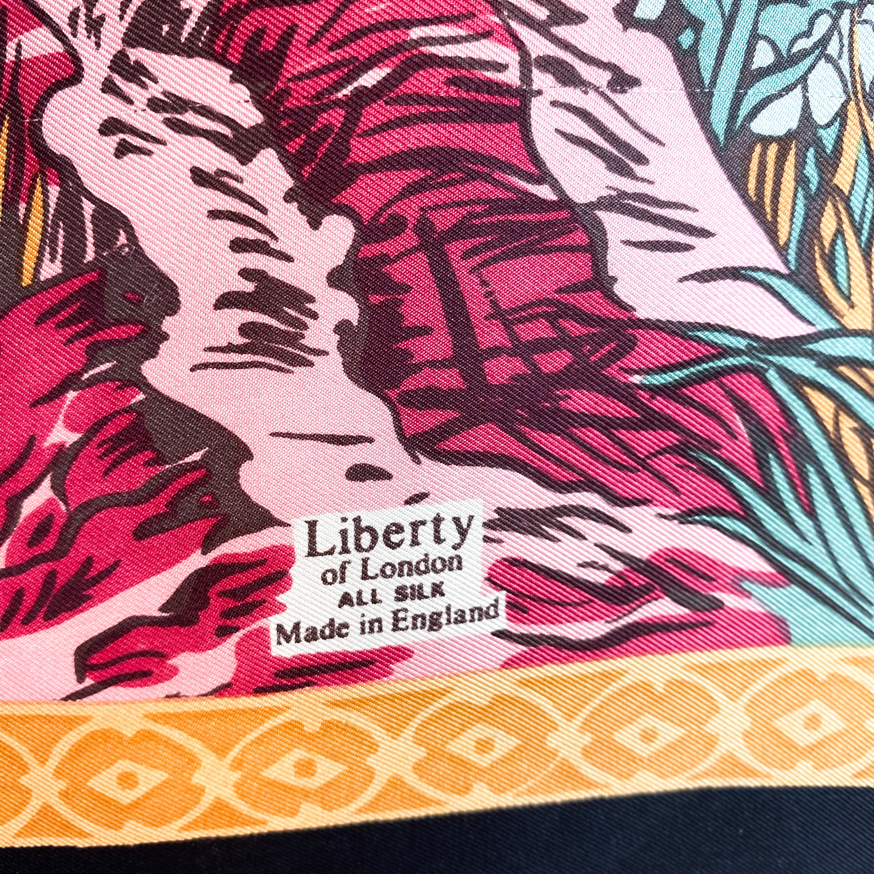 1980’s Liberty Floral Silk Scarf