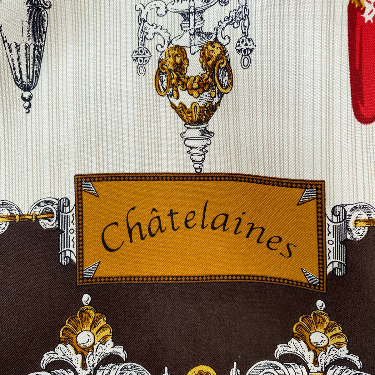 Gianfranco Ferre Ornate Silk Scarf