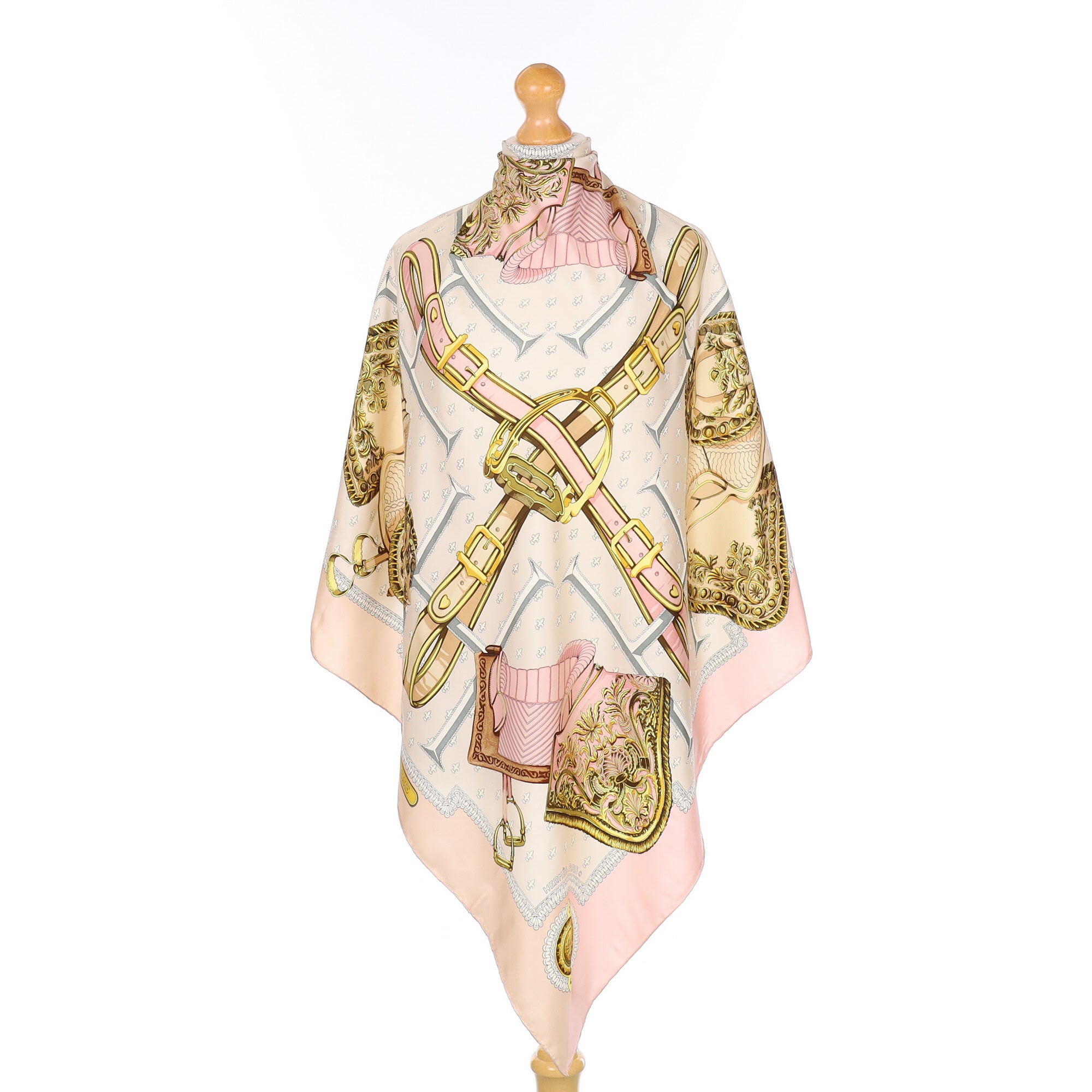 Hermès Selles A Housse Silk Scarf