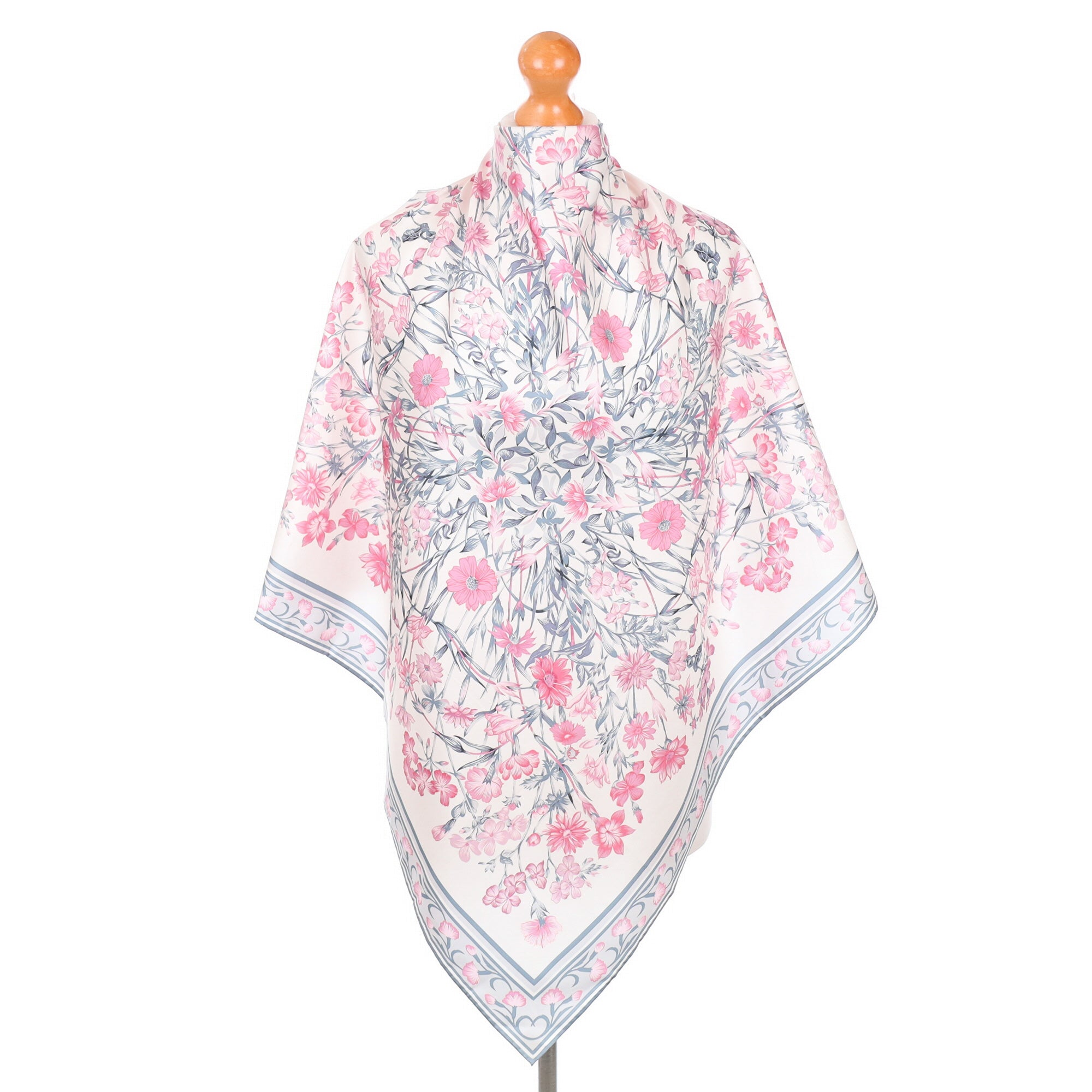 Immaculate Jim Thompson Floral Silk Scarf