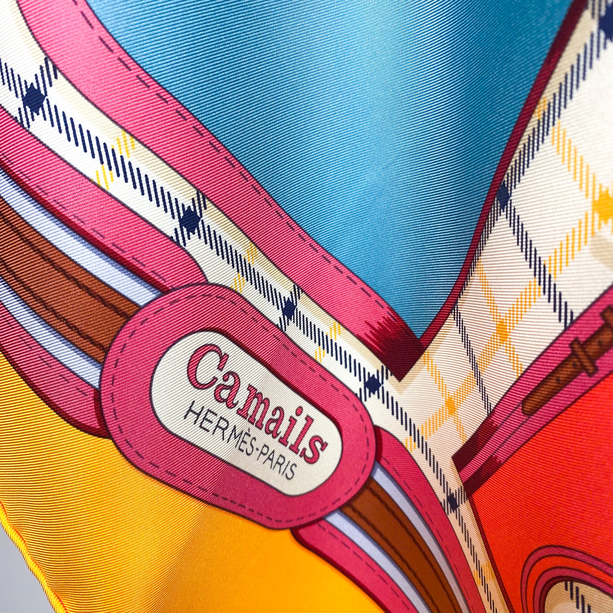 Brand New Boxed Hermes Camails Designer Silk Scarf