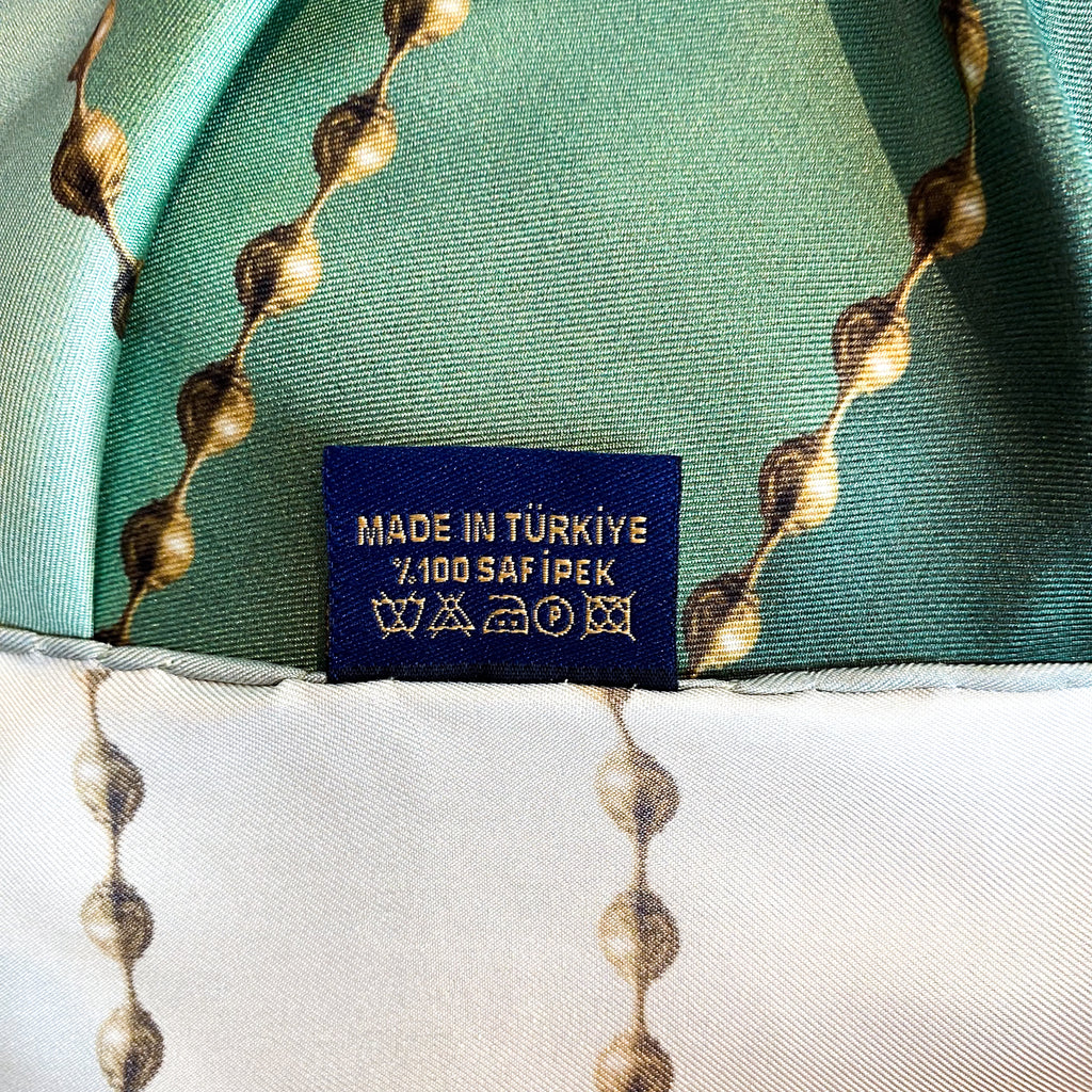 Modern Geometric Design Silk Scarf